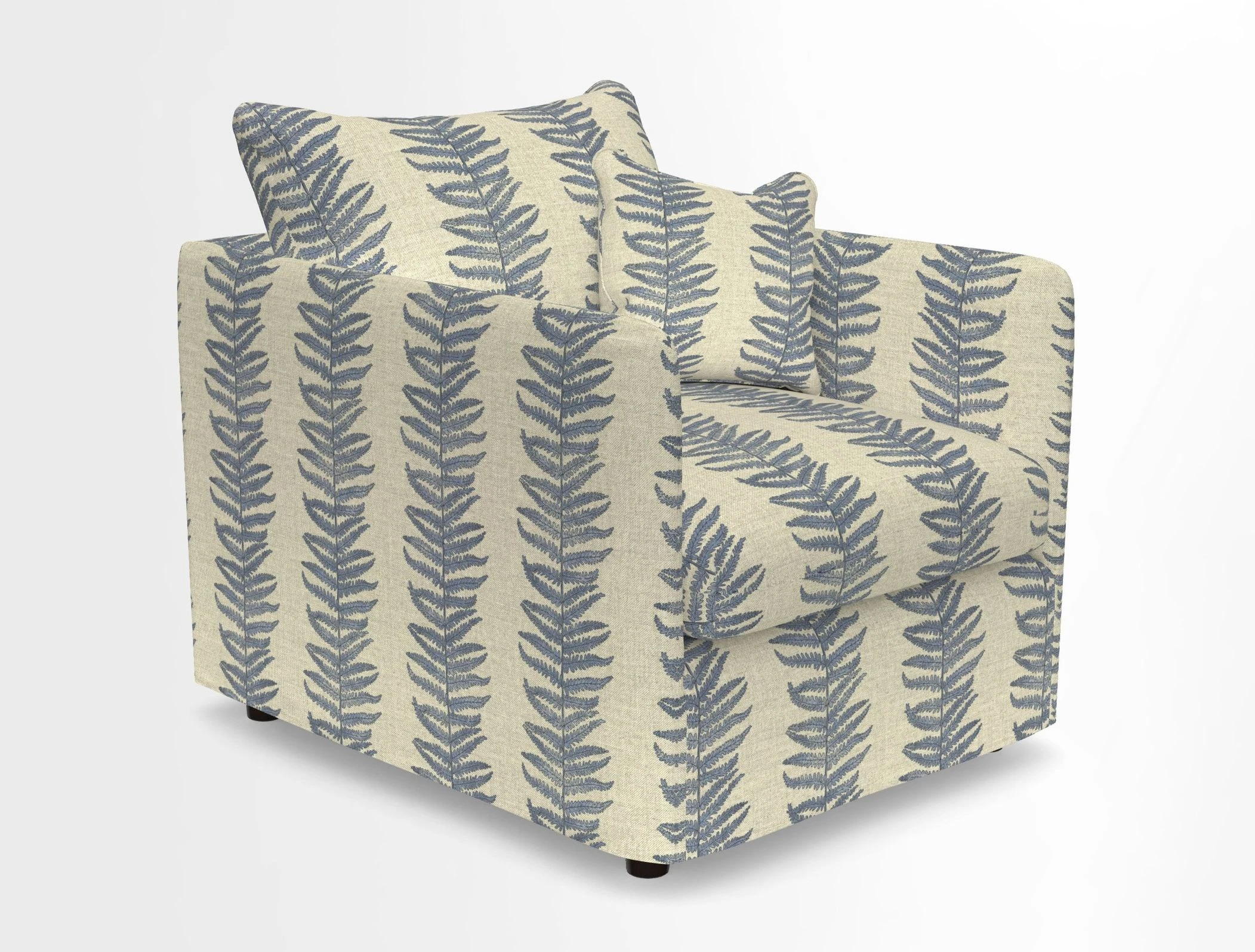 Madehurst Chair in Two Tone Plain Biscuit. Loose cover option available