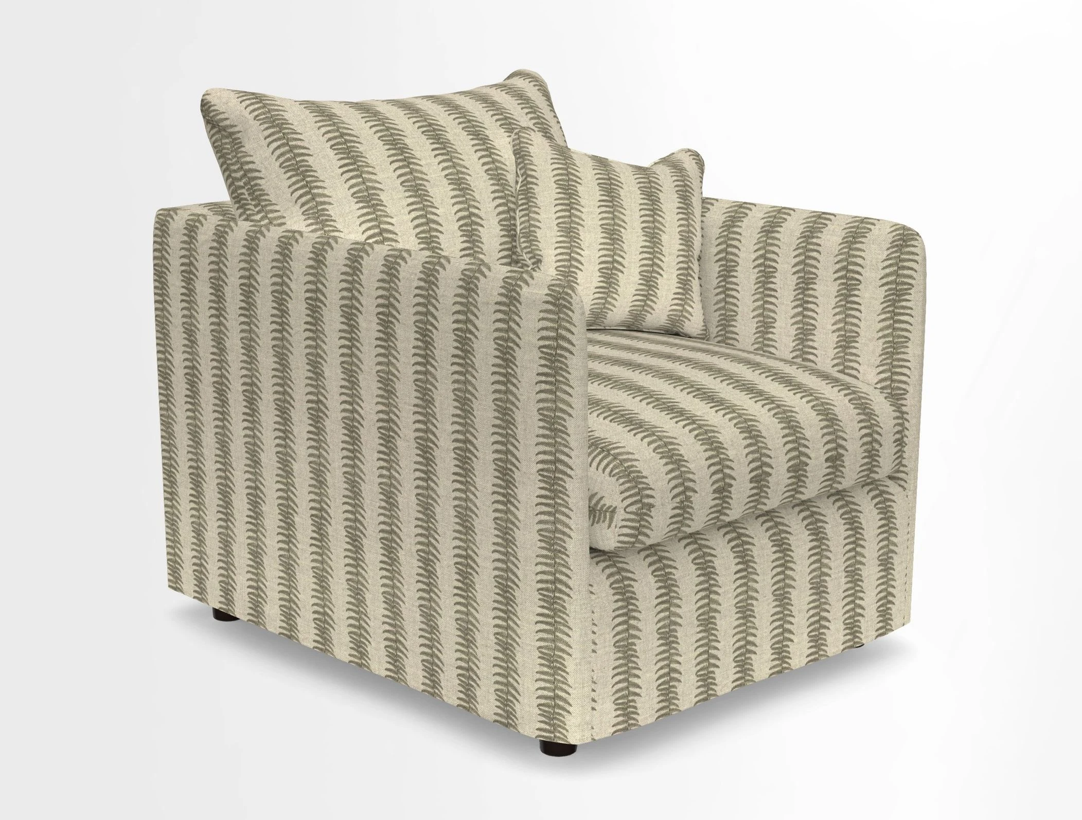 Madehurst Chair in Two Tone Plain Biscuit. Loose cover option available