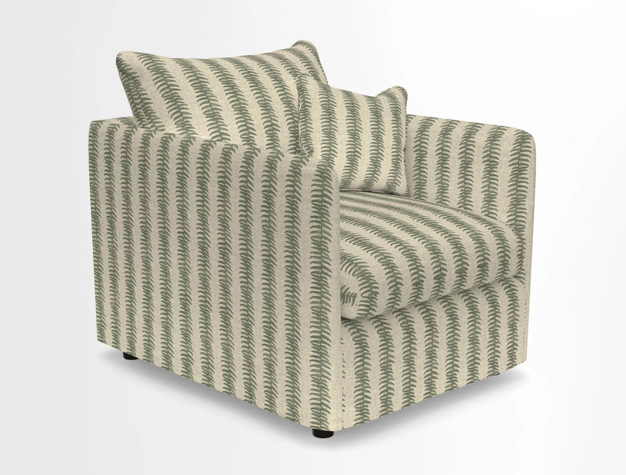 Madehurst Chair in Two Tone Plain Biscuit. Loose cover option available