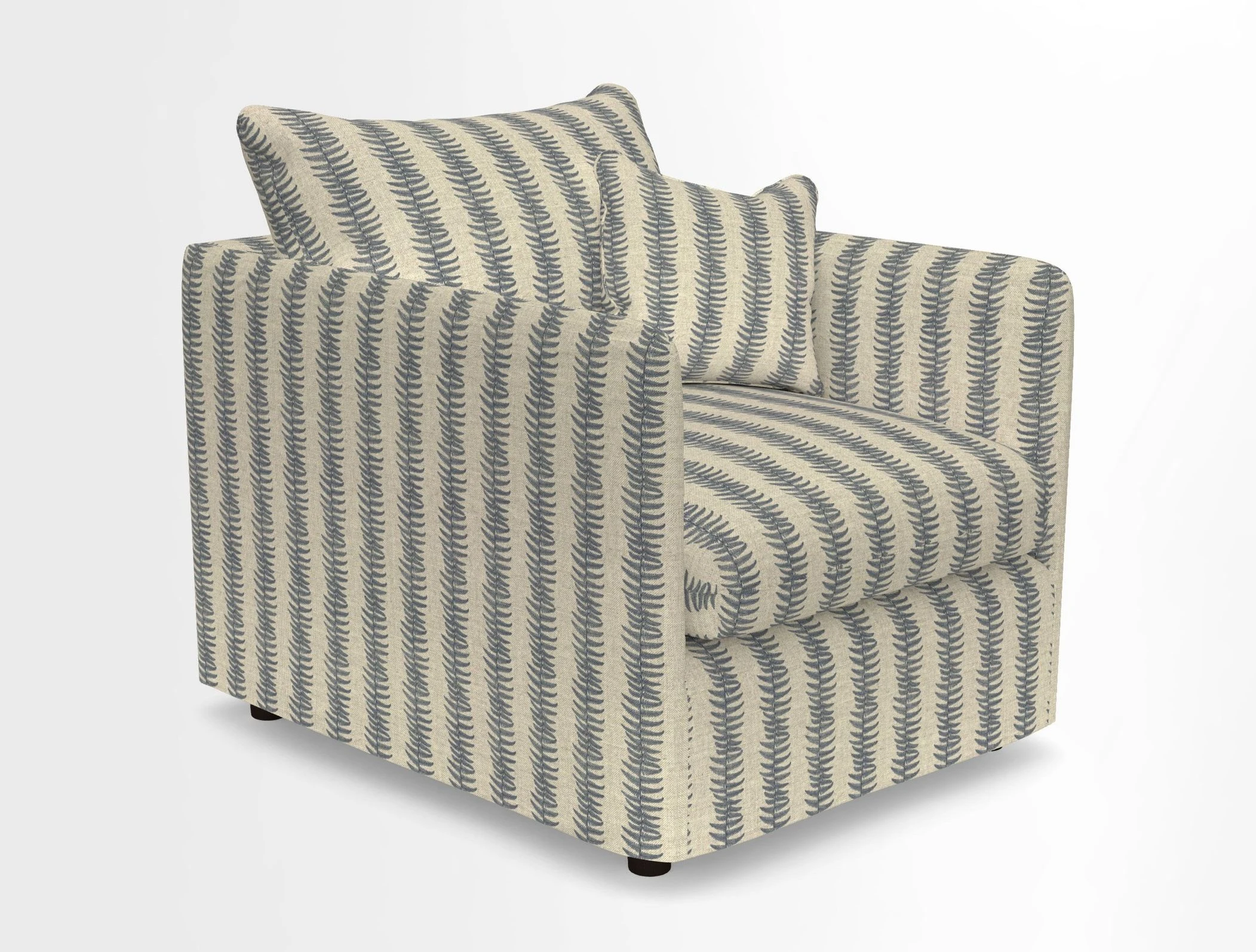 Madehurst Chair in Two Tone Plain Biscuit. Loose cover option available