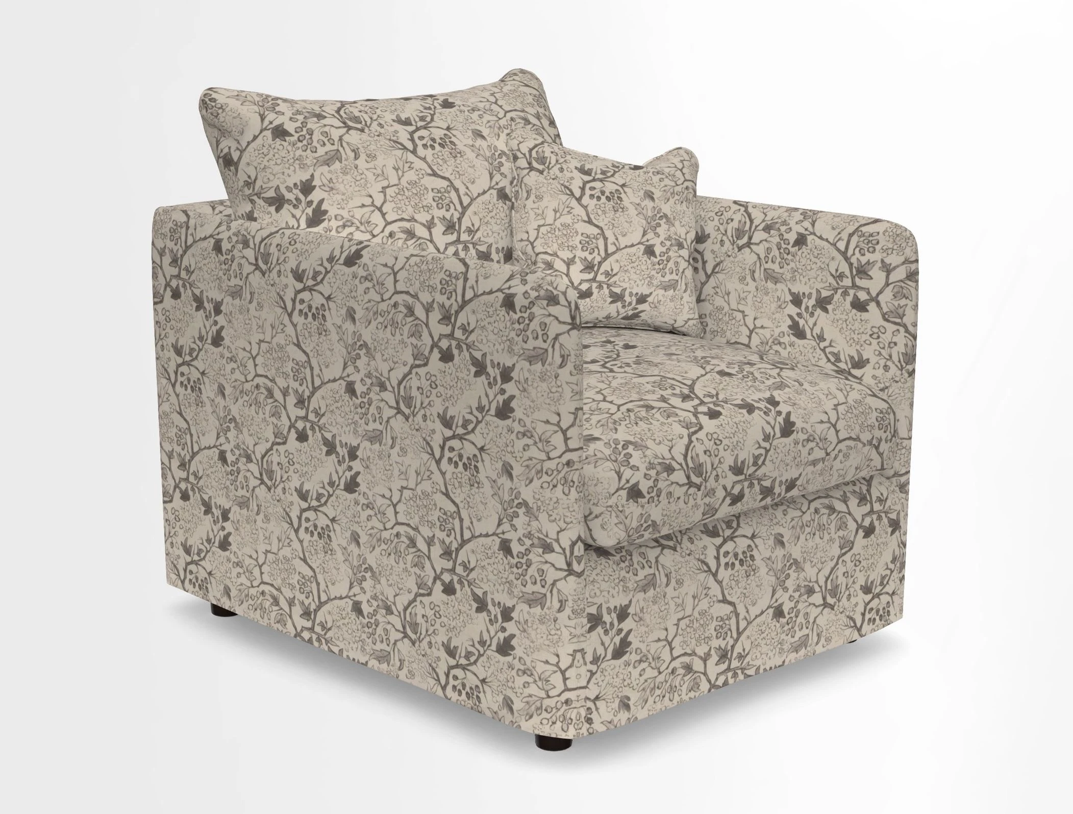 Madehurst Chair in Two Tone Plain Biscuit. Loose cover option available