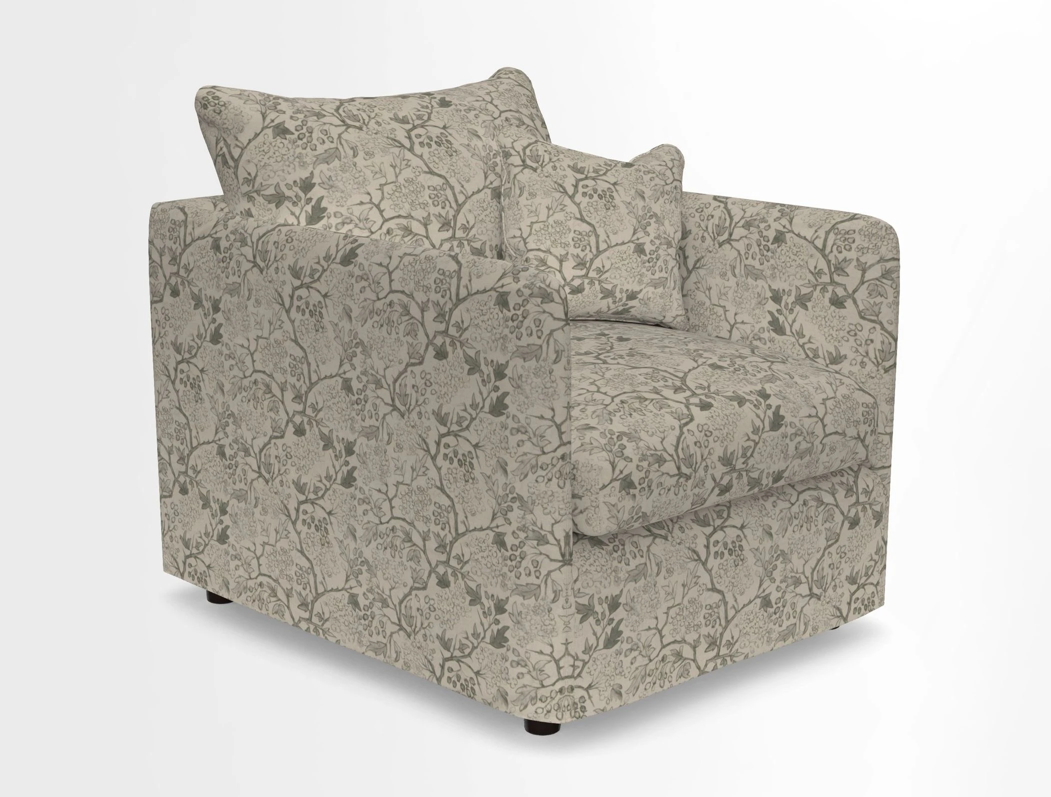 Madehurst Chair in Two Tone Plain Biscuit. Loose cover option available