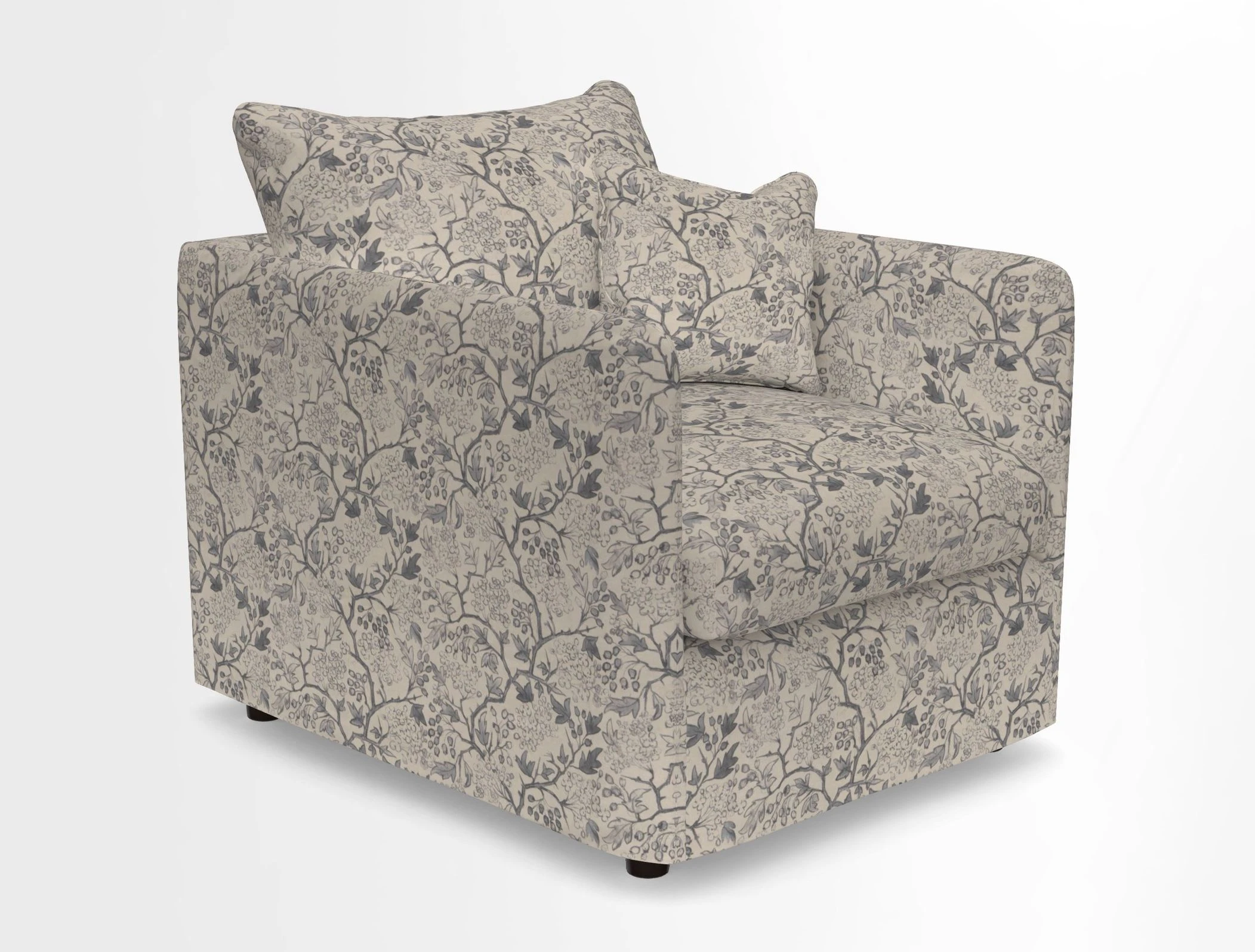 Madehurst Chair in Two Tone Plain Biscuit. Loose cover option available