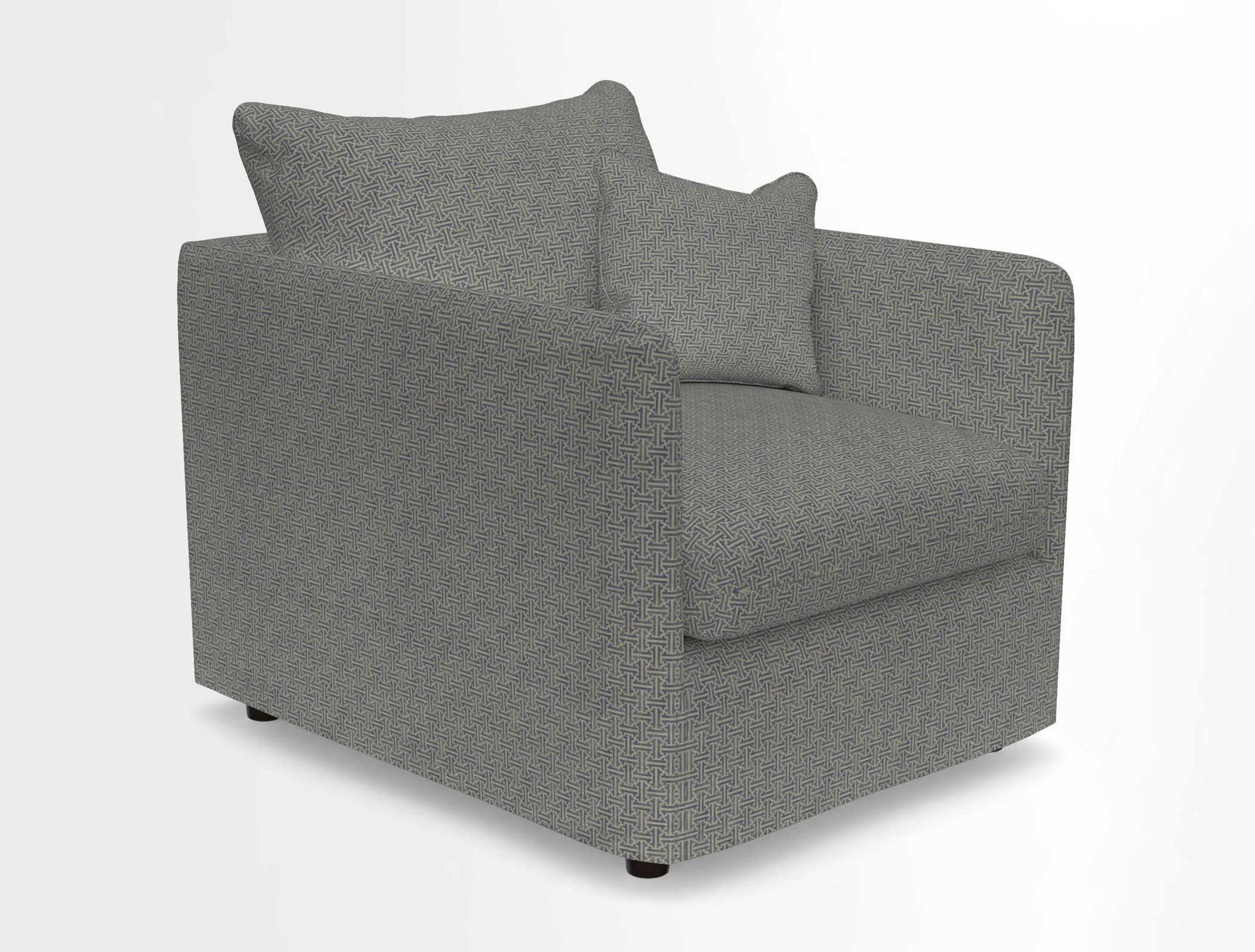 Madehurst Chair in Two Tone Plain Biscuit. Loose cover option available