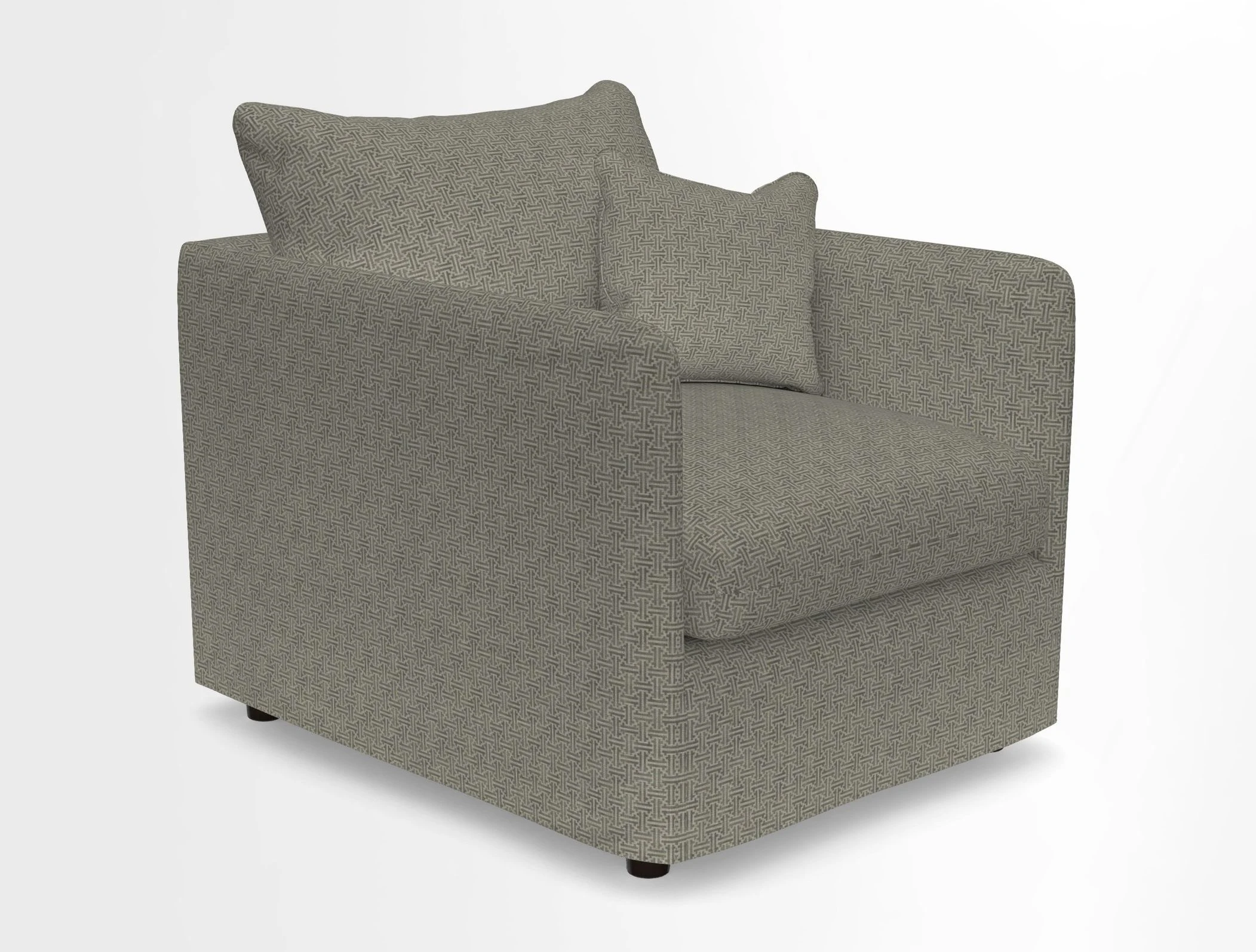 Madehurst Chair in Two Tone Plain Biscuit. Loose cover option available
