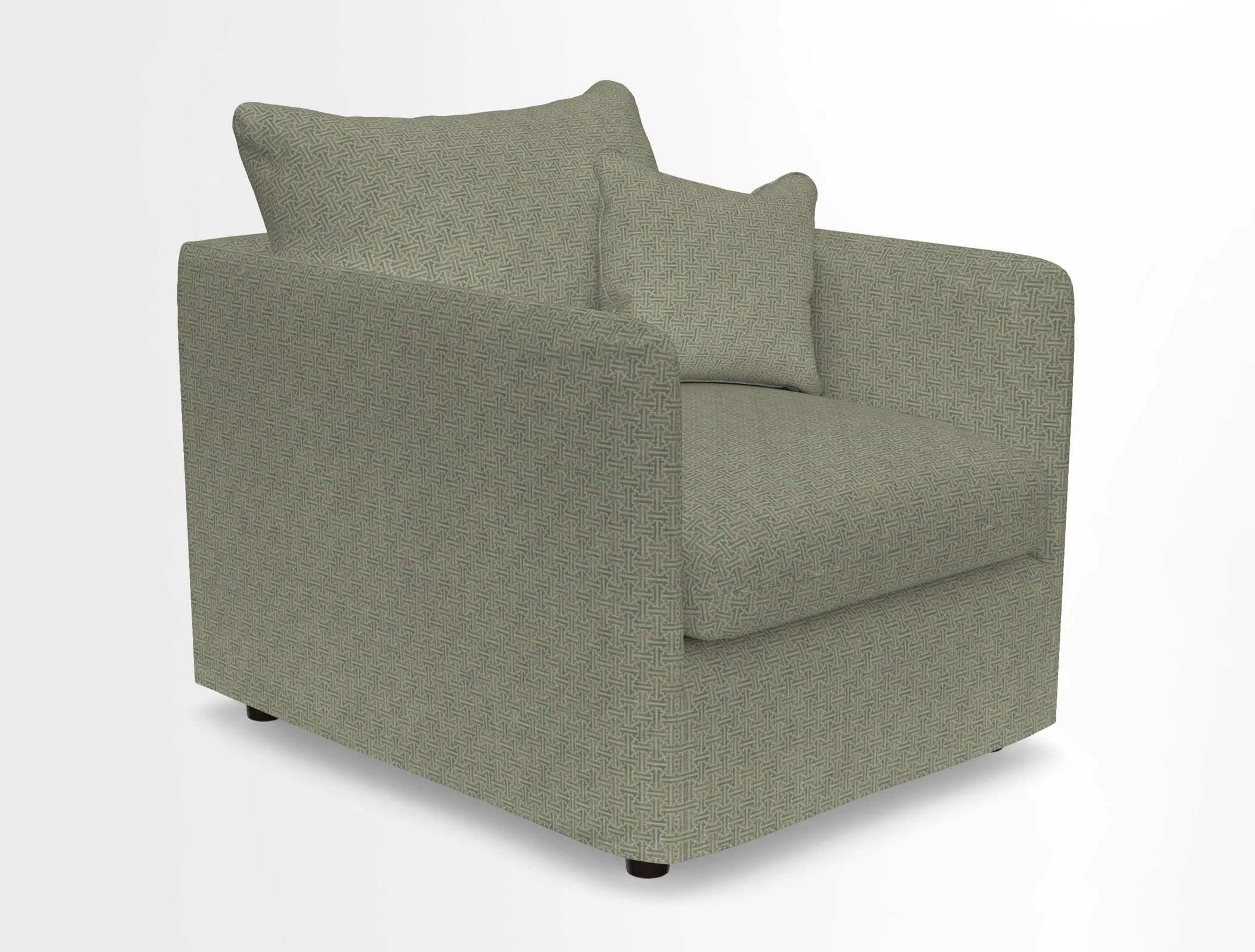Madehurst Chair in Two Tone Plain Biscuit. Loose cover option available