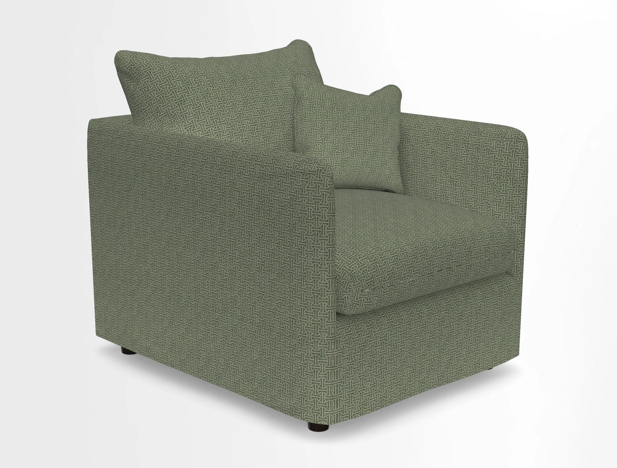 Madehurst Chair in Two Tone Plain Biscuit. Loose cover option available