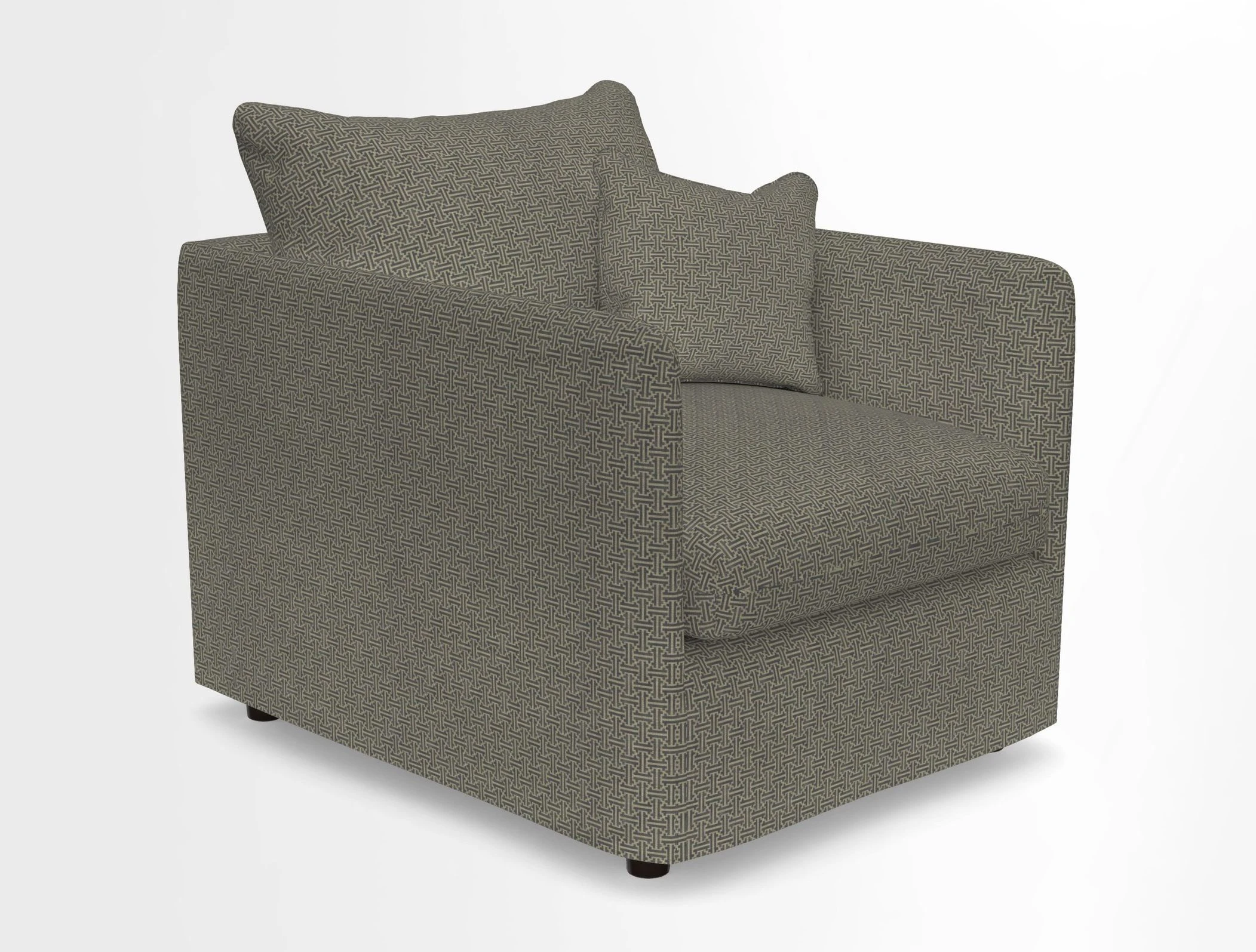 Madehurst Chair in Two Tone Plain Biscuit. Loose cover option available