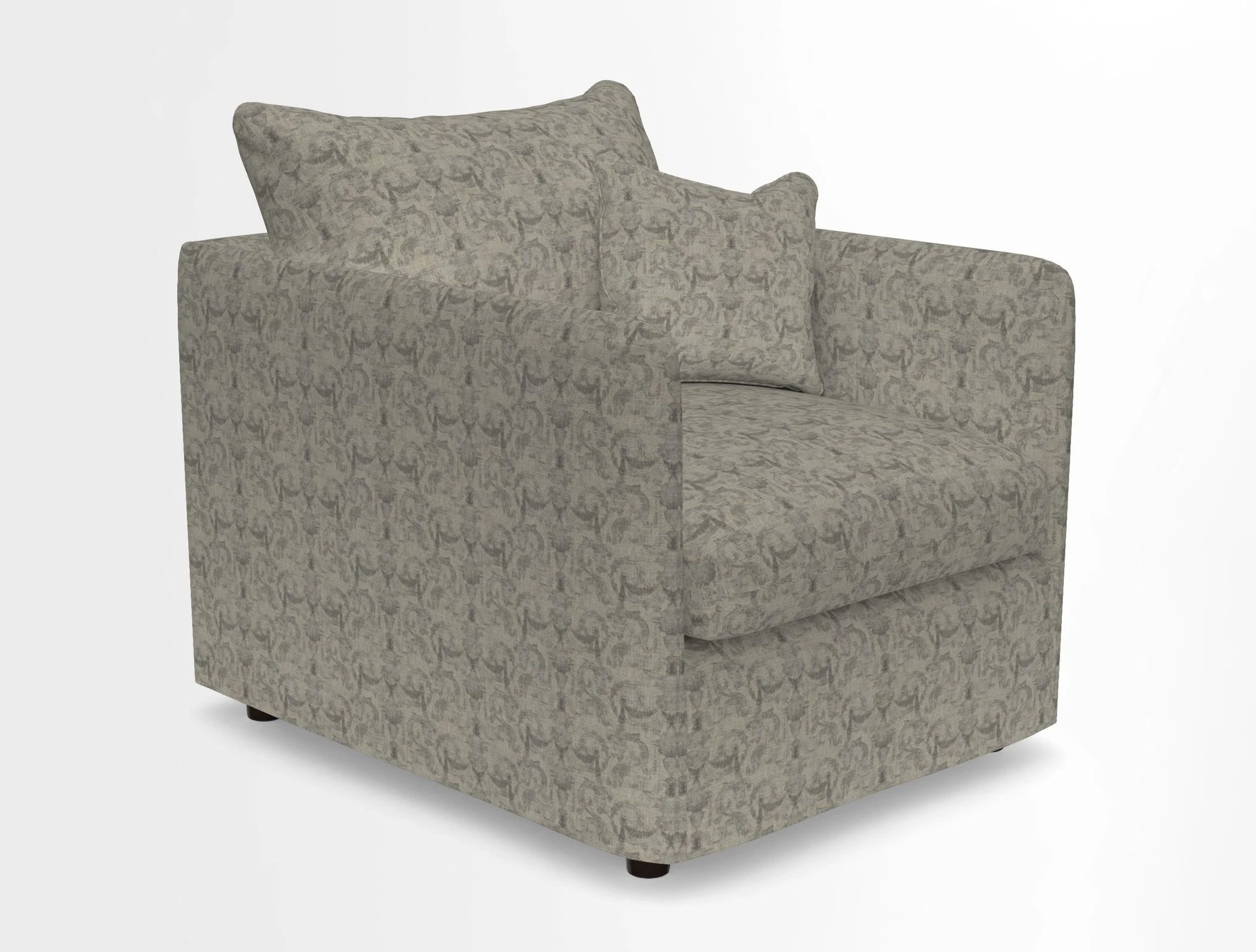 Madehurst Chair in Two Tone Plain Biscuit. Loose cover option available