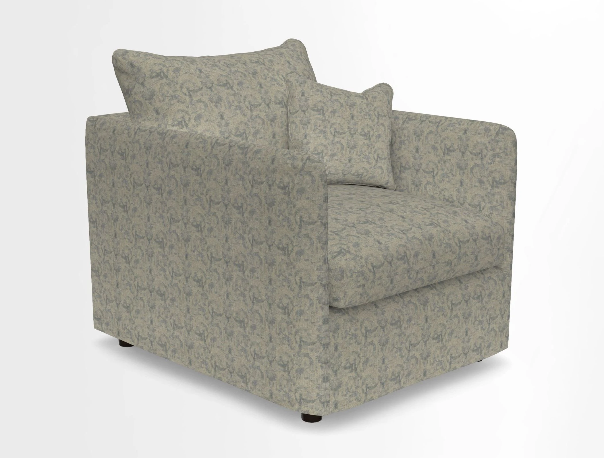 Madehurst Chair in Two Tone Plain Biscuit. Loose cover option available