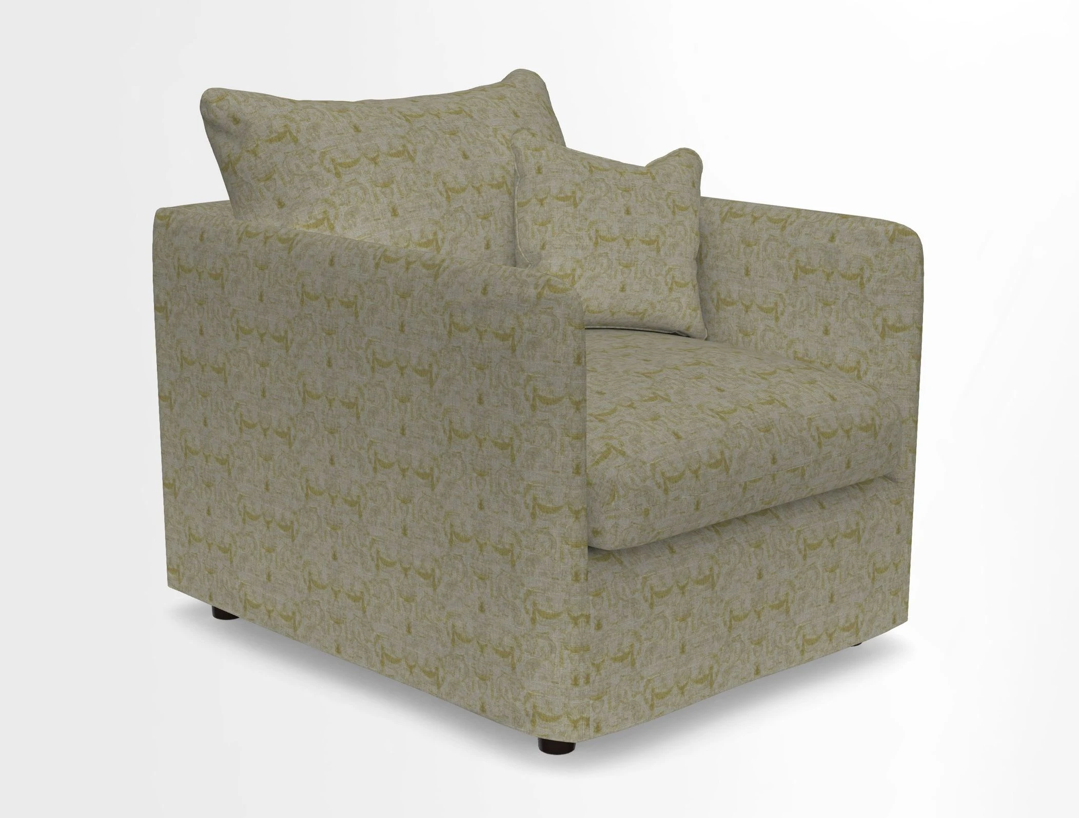 Madehurst Chair in Two Tone Plain Biscuit. Loose cover option available