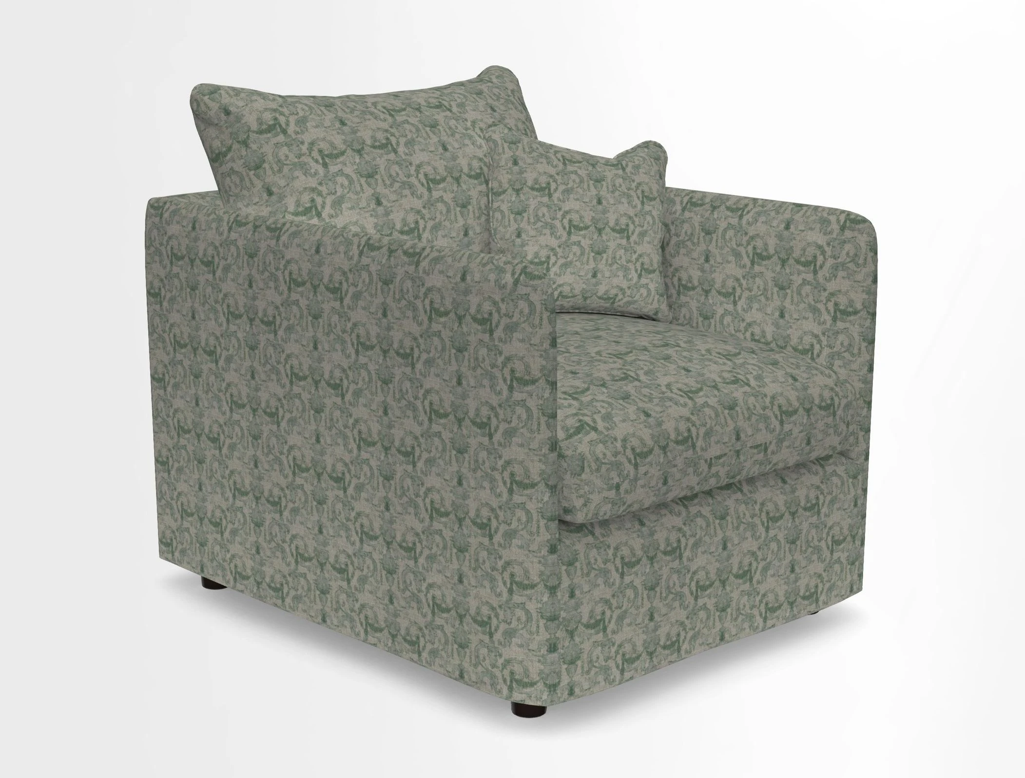Madehurst Chair in Two Tone Plain Biscuit. Loose cover option available