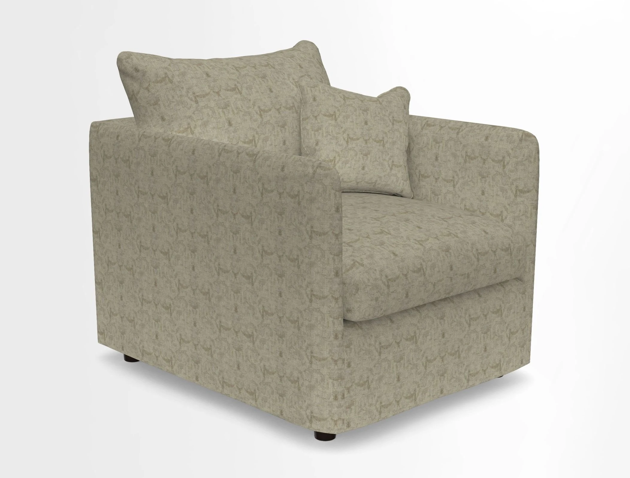 Madehurst Chair in Two Tone Plain Biscuit. Loose cover option available