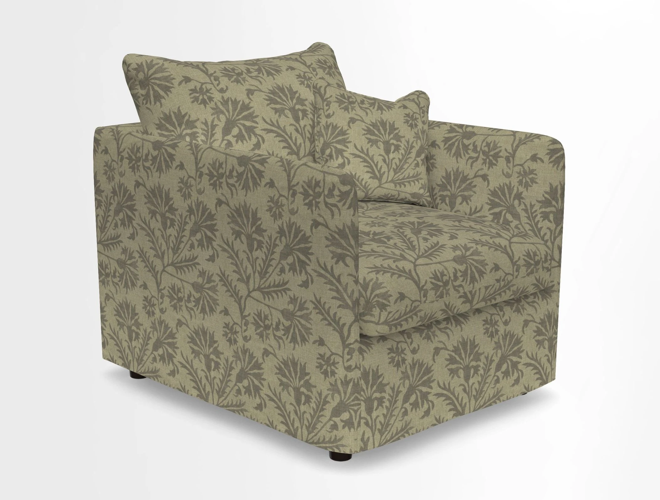 Madehurst Chair in Two Tone Plain Biscuit. Loose cover option available