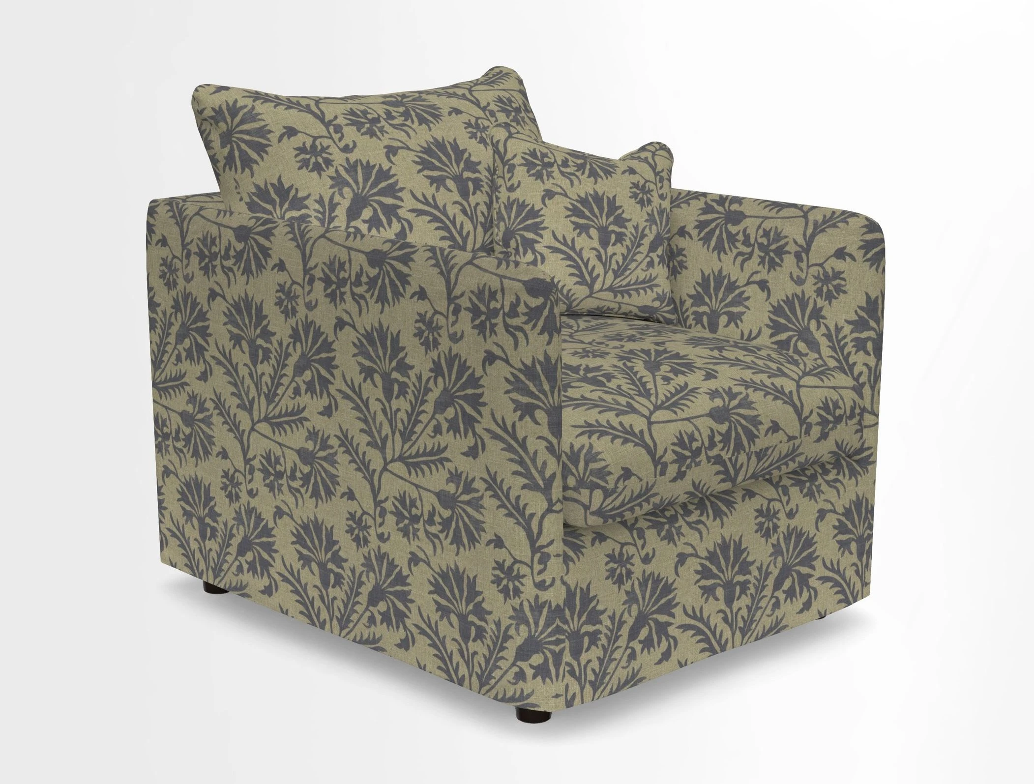 Madehurst Chair in Two Tone Plain Biscuit. Loose cover option available