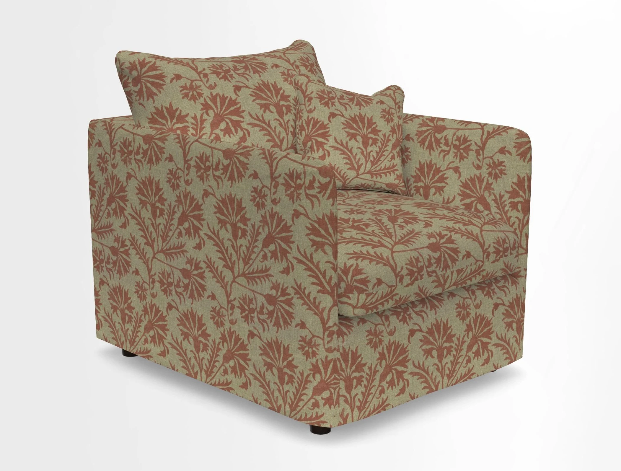 Madehurst Chair in Two Tone Plain Biscuit. Loose cover option available