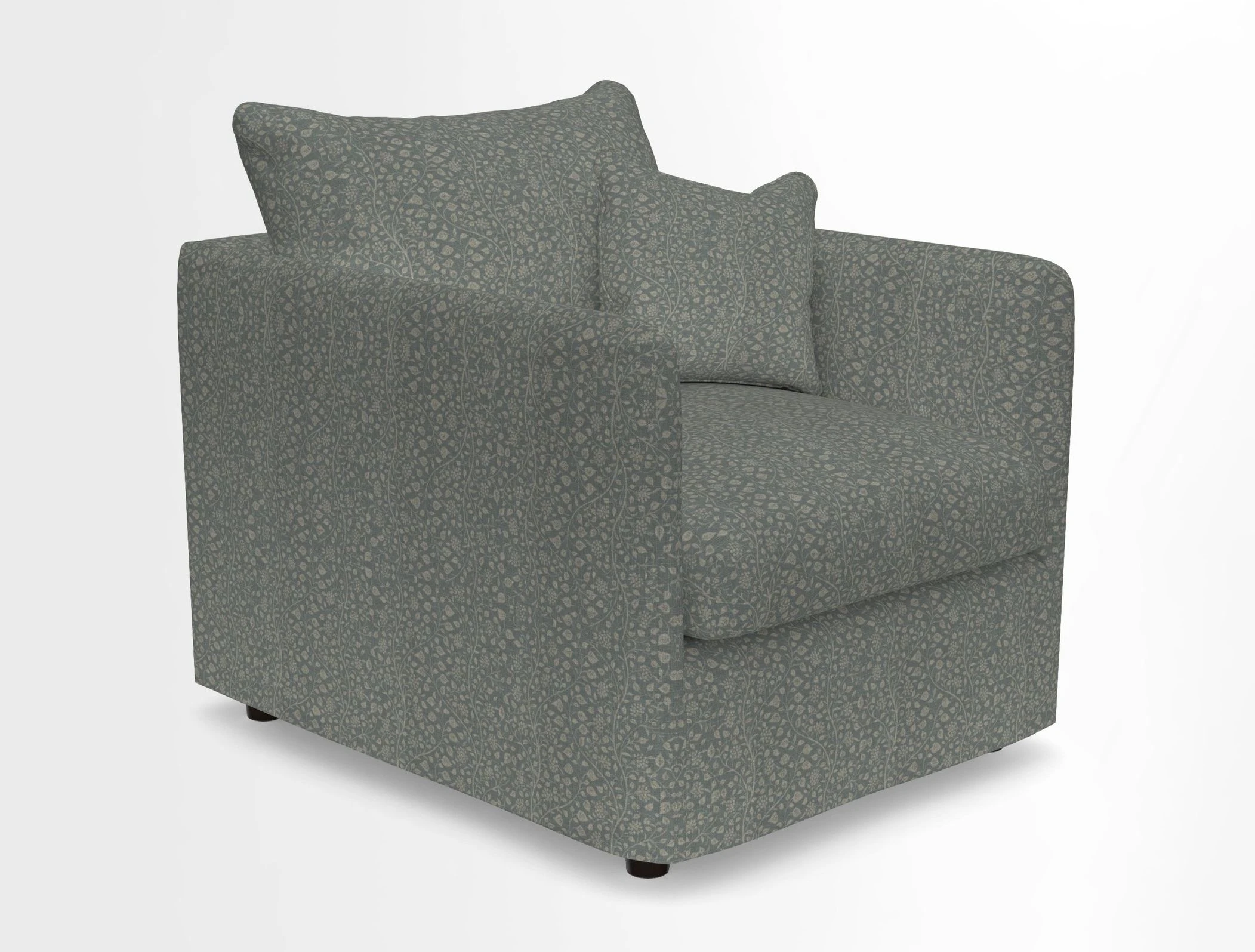 Madehurst Chair in Two Tone Plain Biscuit. Loose cover option available