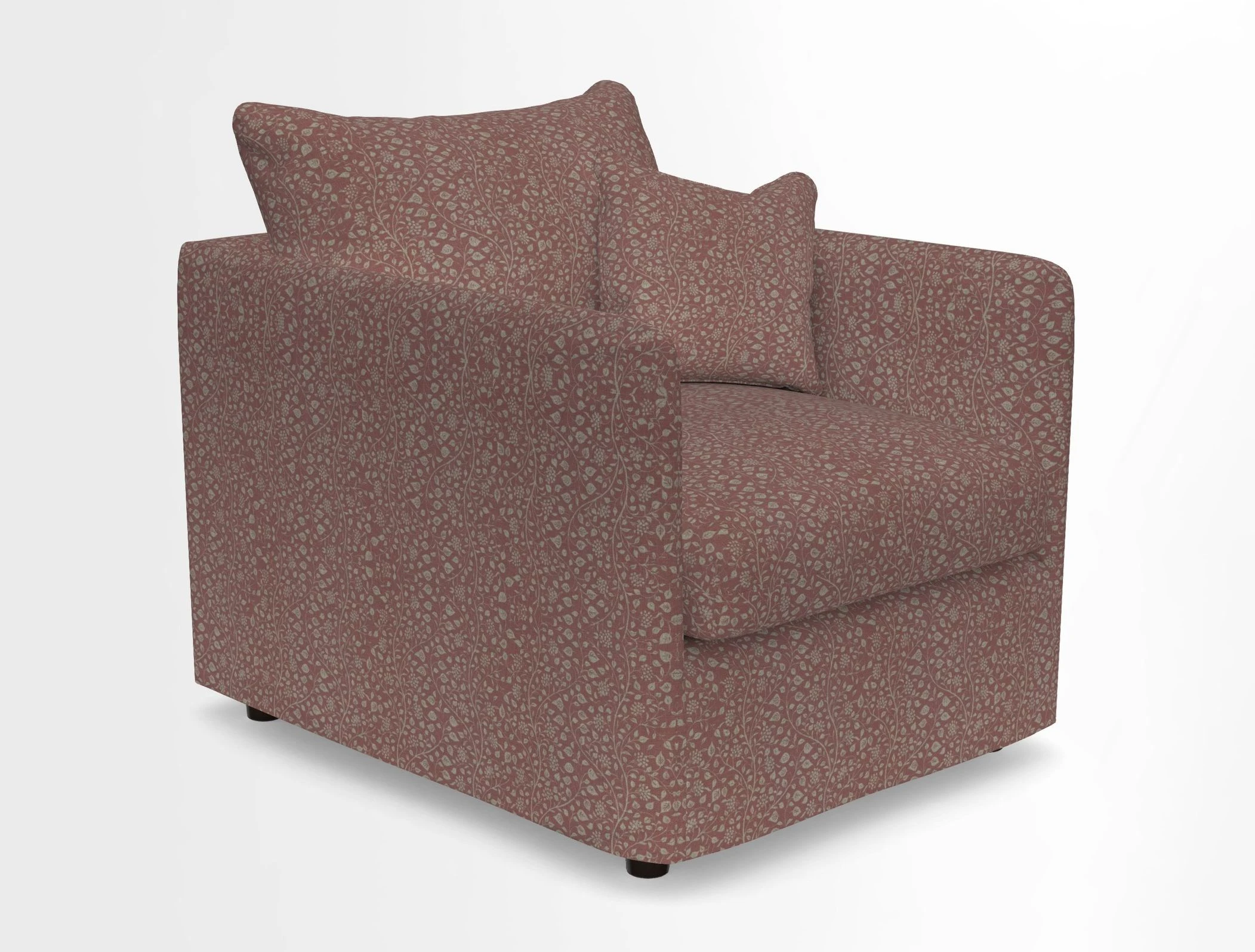 Madehurst Chair in Two Tone Plain Biscuit. Loose cover option available