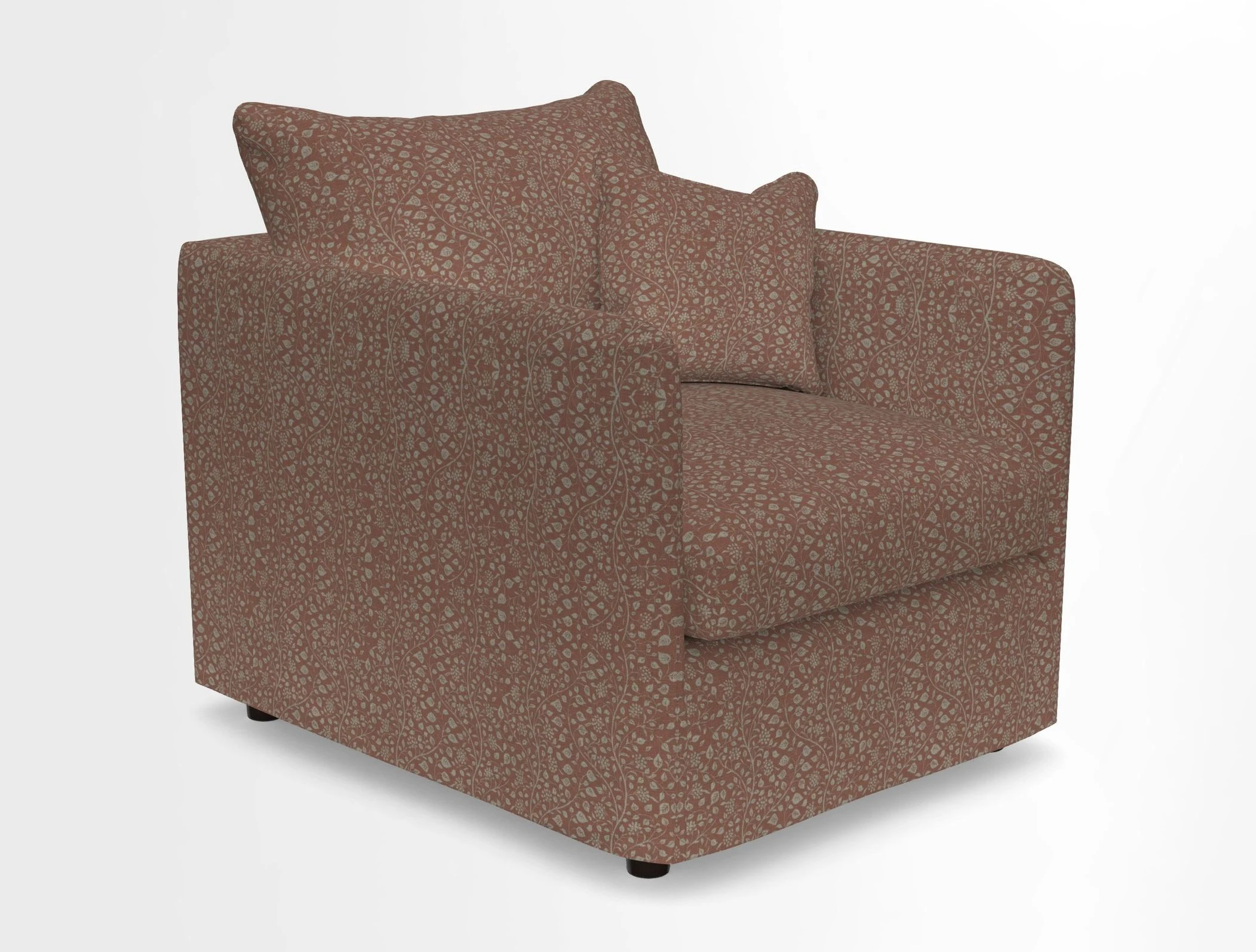 Madehurst Chair in Two Tone Plain Biscuit. Loose cover option available