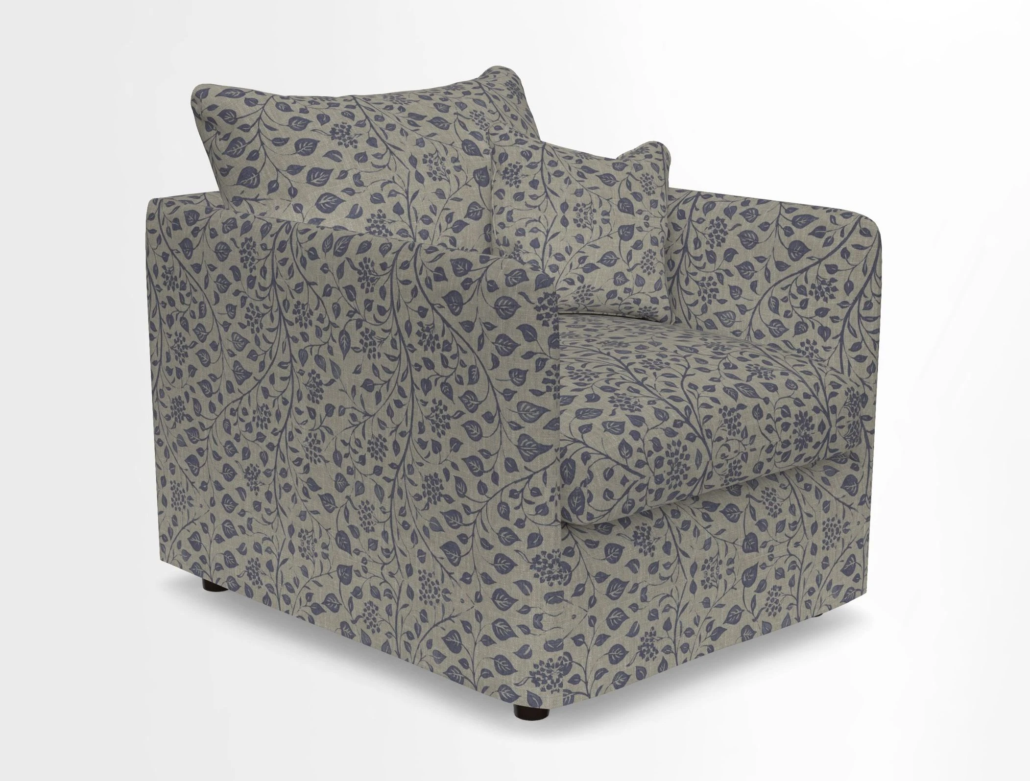 Madehurst Chair in Two Tone Plain Biscuit. Loose cover option available