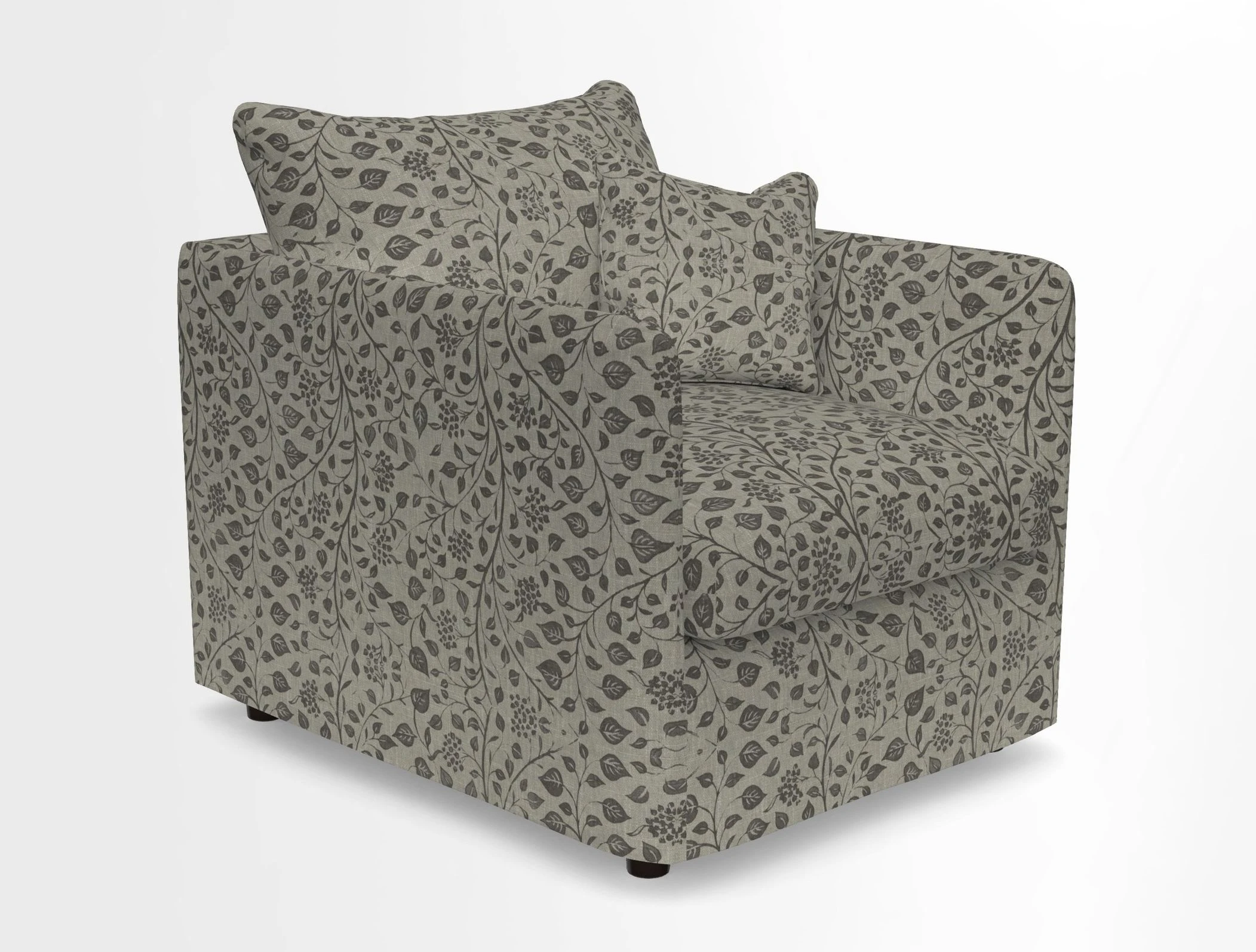 Madehurst Chair in Two Tone Plain Biscuit. Loose cover option available