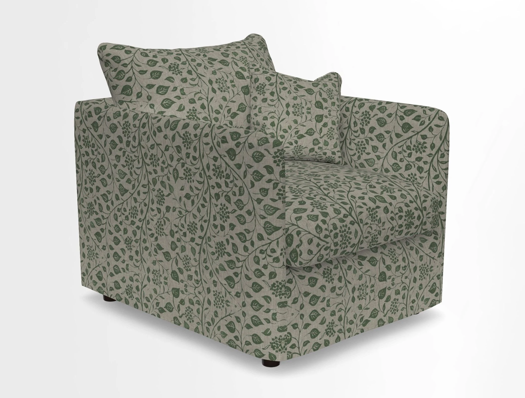 Madehurst Chair in Two Tone Plain Biscuit. Loose cover option available