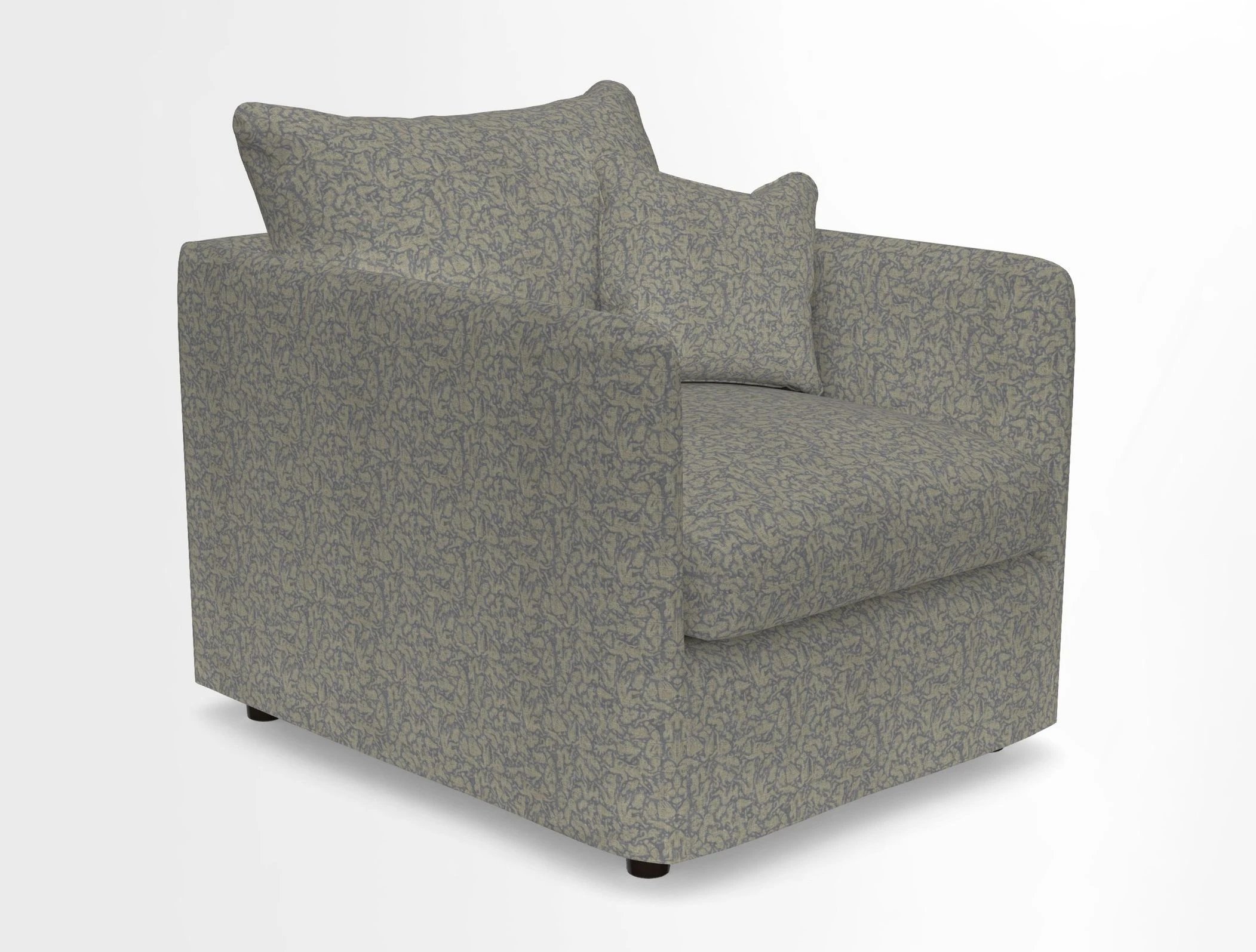 Madehurst Chair in Two Tone Plain Biscuit. Loose cover option available