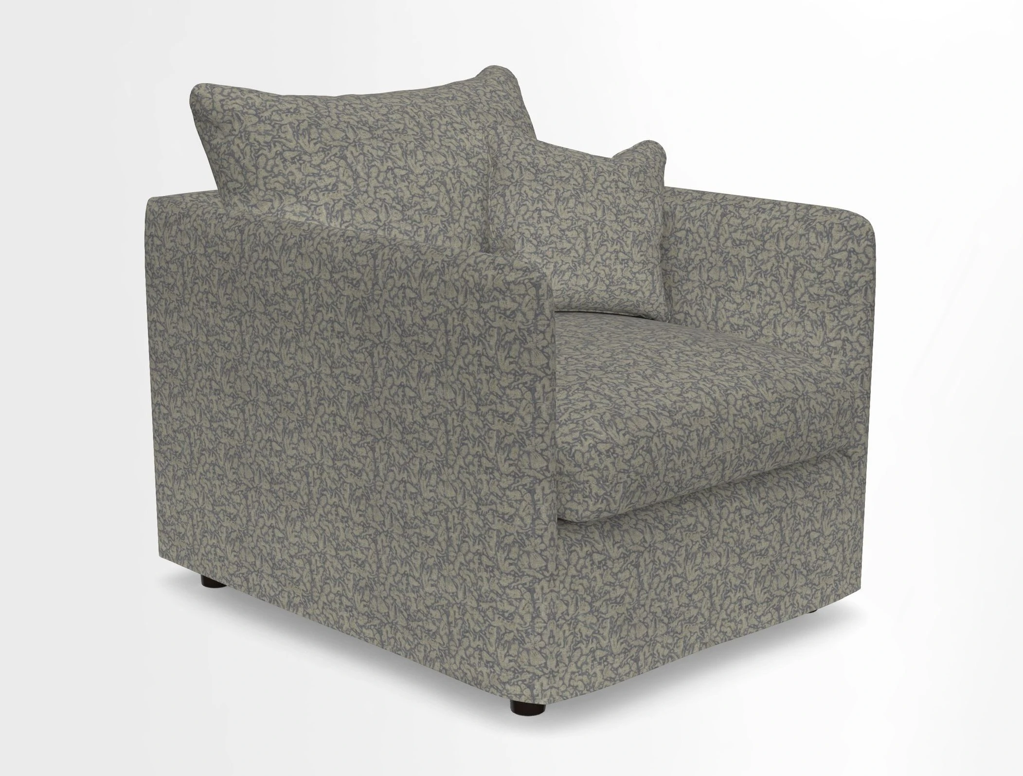 Madehurst Chair in Two Tone Plain Biscuit. Loose cover option available