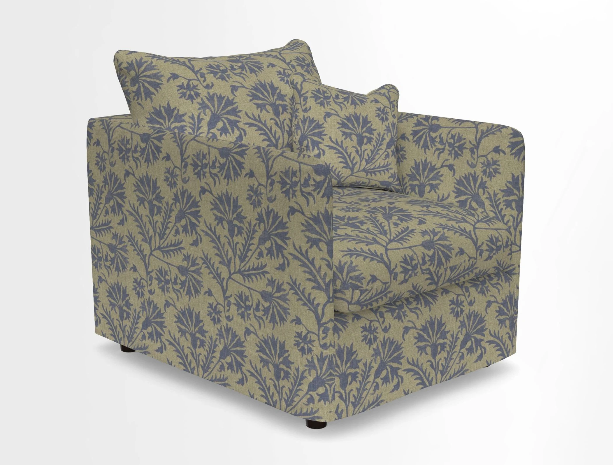 Madehurst Chair in Two Tone Plain Biscuit. Loose cover option available