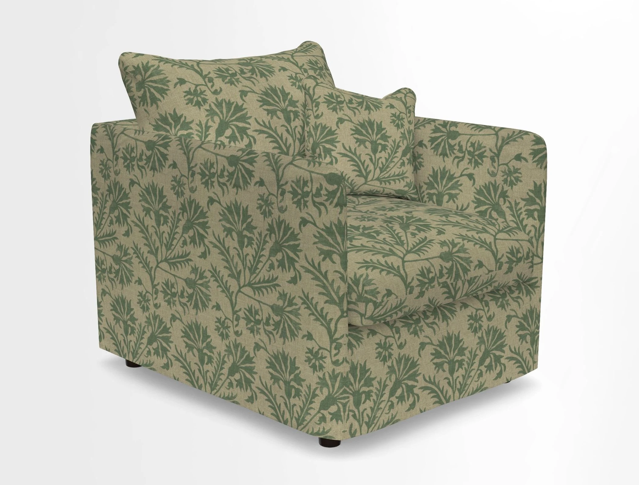 Madehurst Chair in Two Tone Plain Biscuit. Loose cover option available