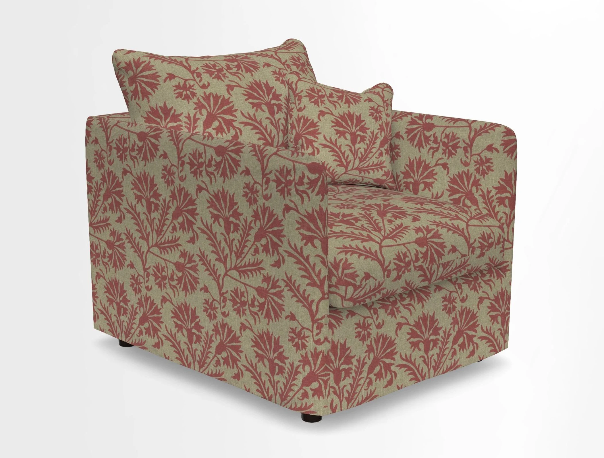 Madehurst Chair in Two Tone Plain Biscuit. Loose cover option available