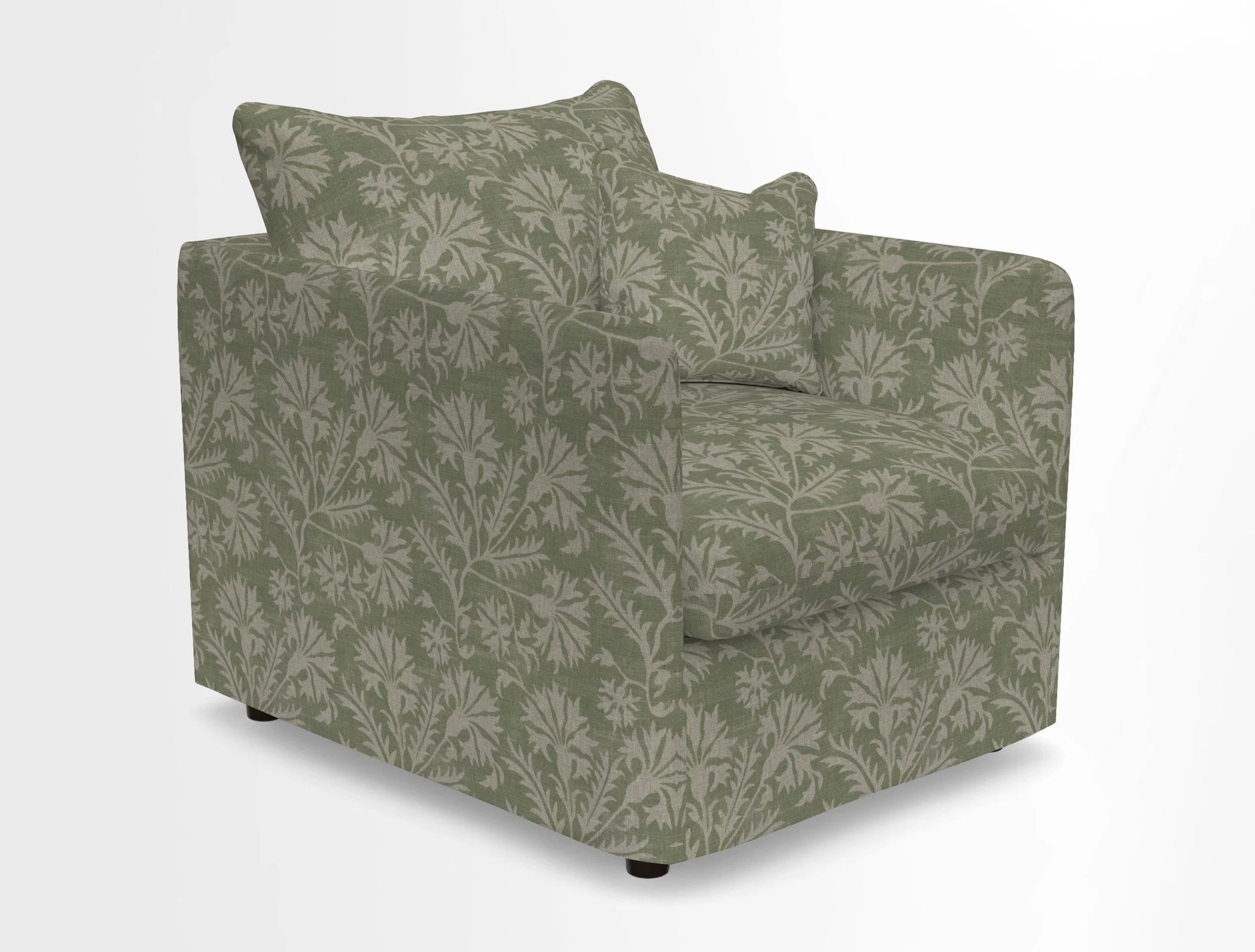 Madehurst Chair in Two Tone Plain Biscuit. Loose cover option available
