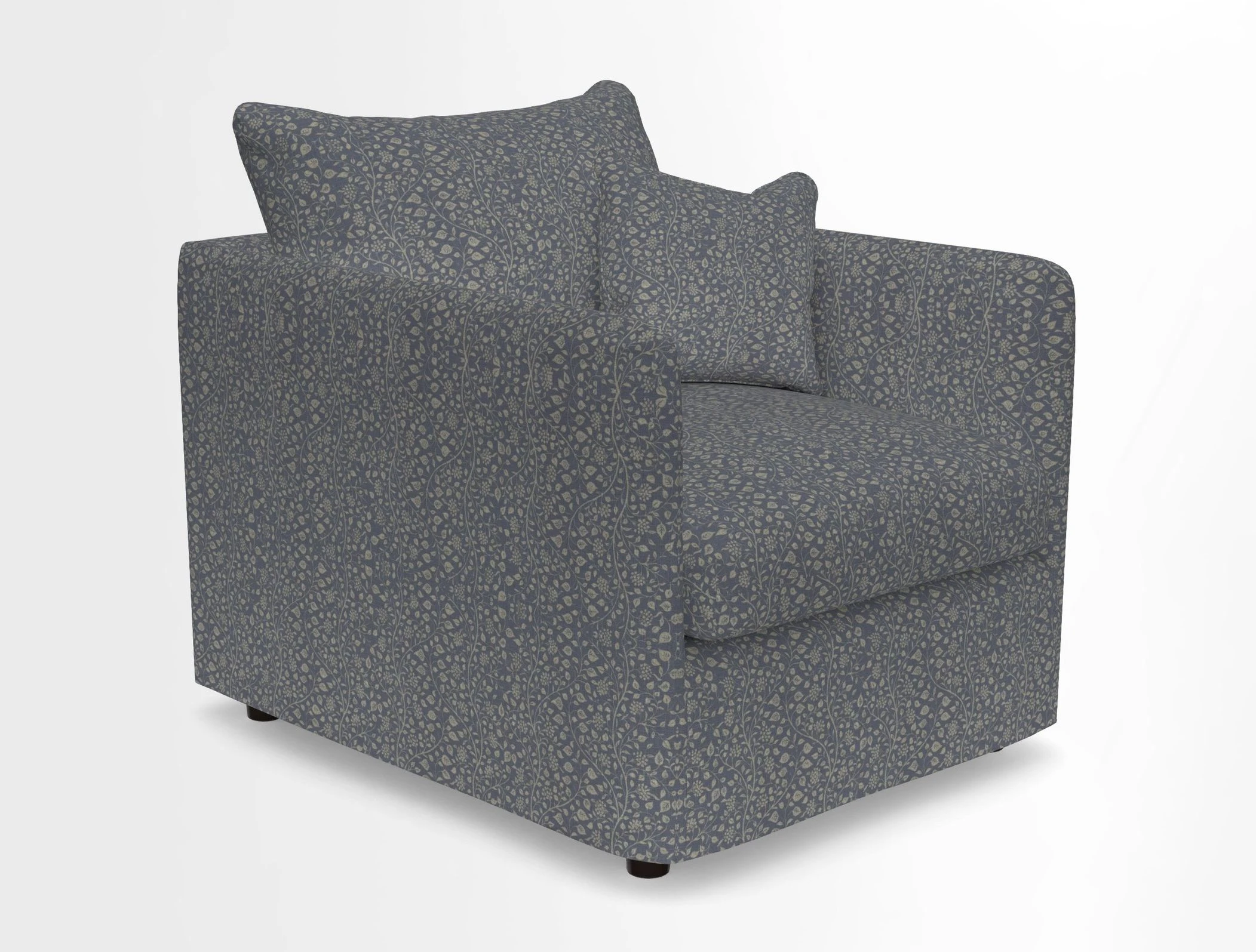 Madehurst Chair in Two Tone Plain Biscuit. Loose cover option available