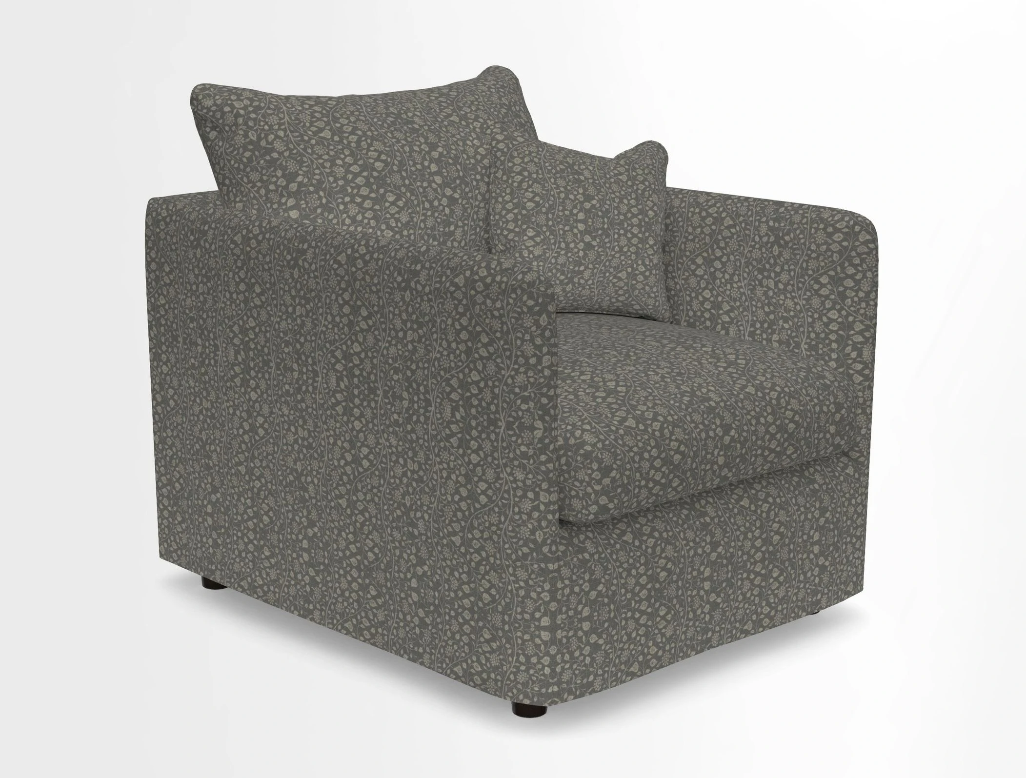 Madehurst Chair in Two Tone Plain Biscuit. Loose cover option available