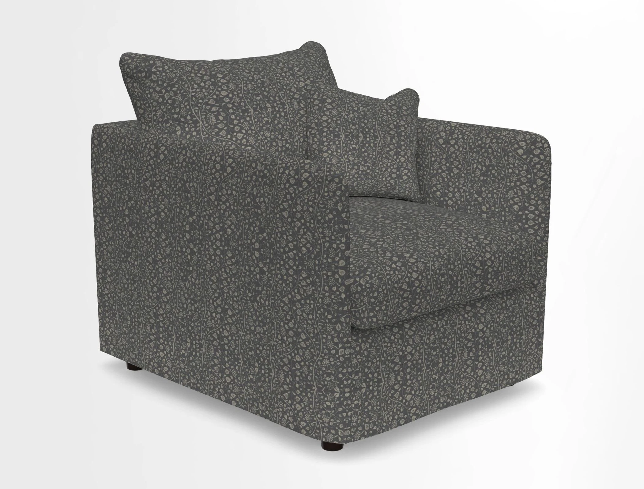 Madehurst Chair in Two Tone Plain Biscuit. Loose cover option available