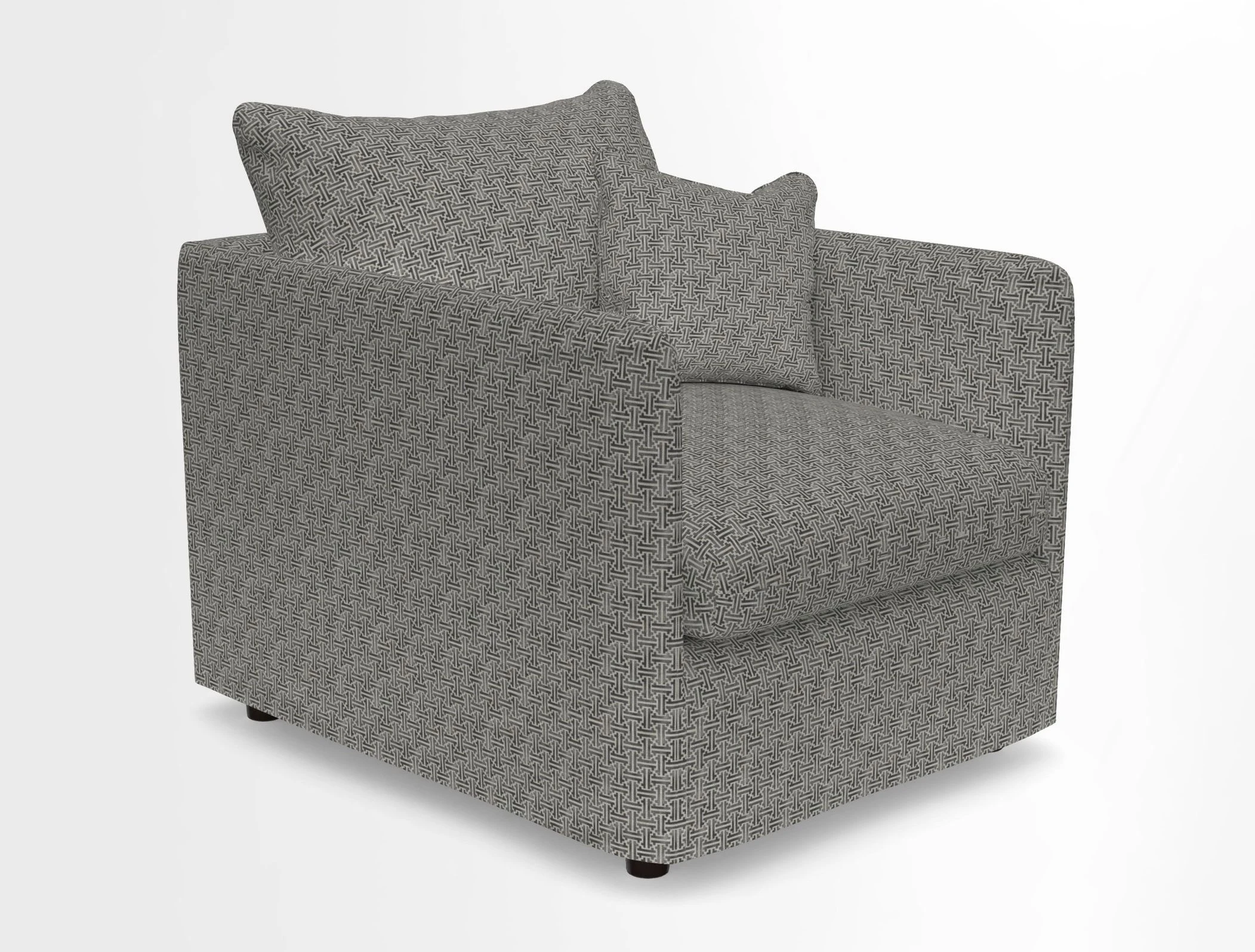 Madehurst Chair in Two Tone Plain Biscuit. Loose cover option available