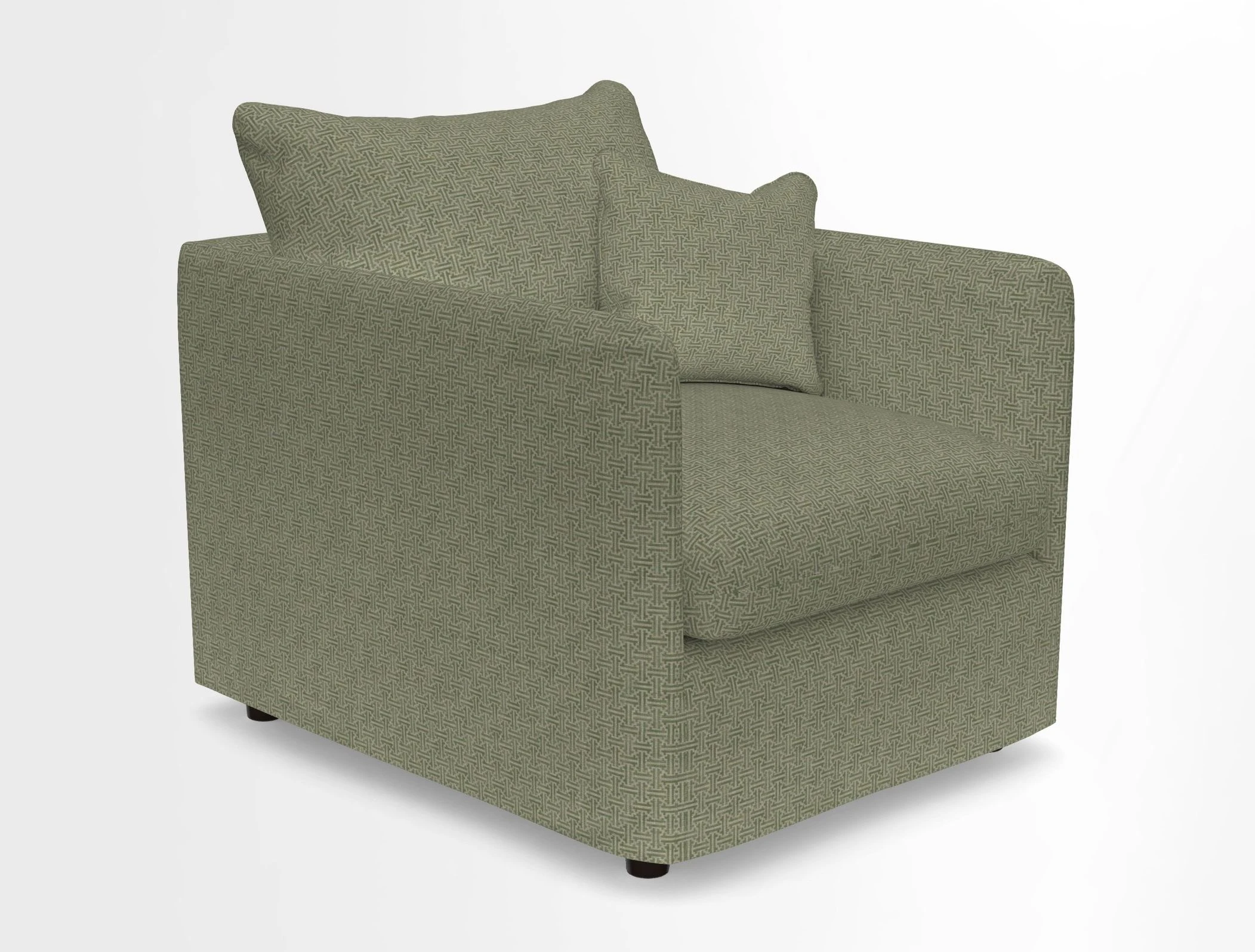 Madehurst Chair in Two Tone Plain Biscuit. Loose cover option available