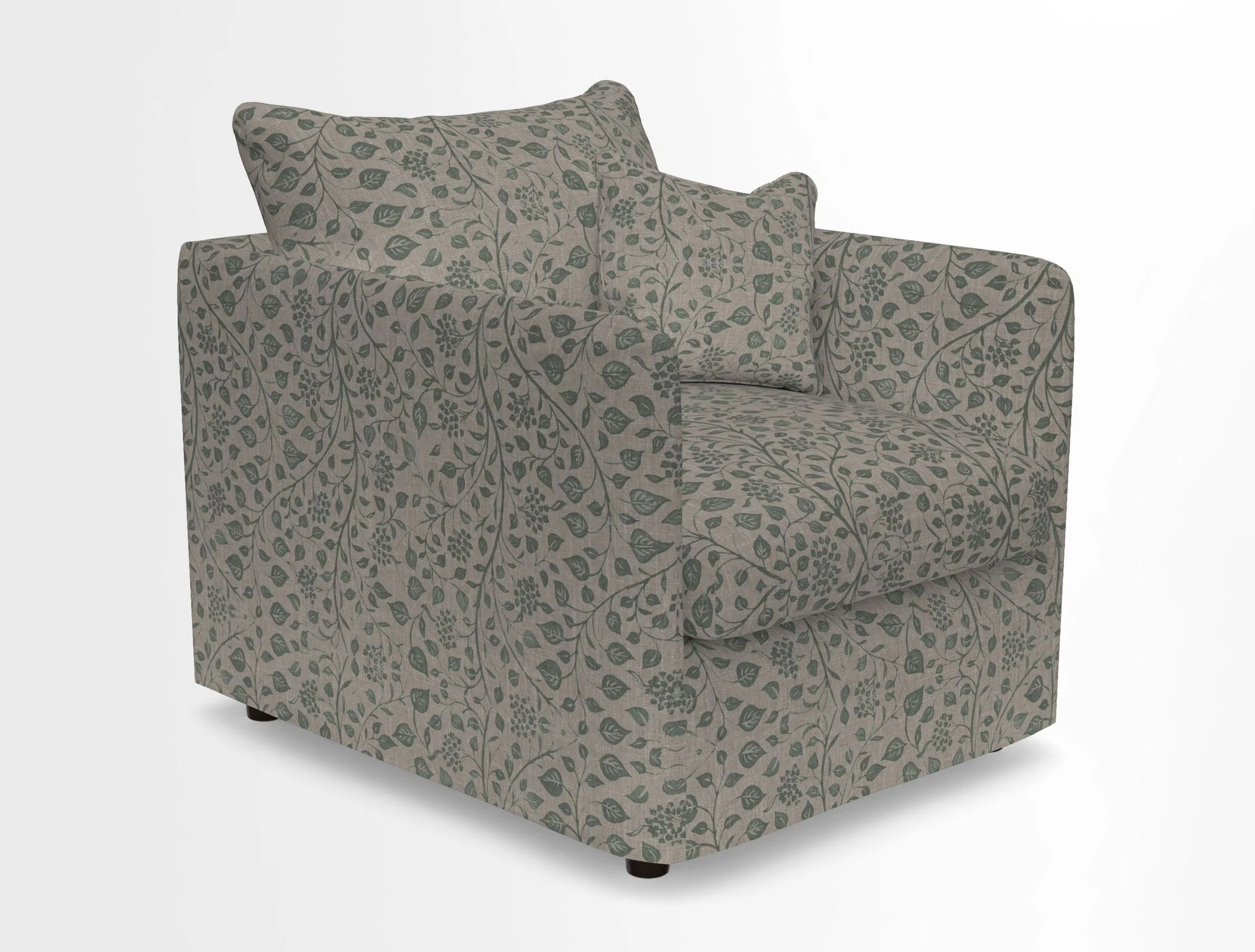 Madehurst Chair in Two Tone Plain Biscuit. Loose cover option available