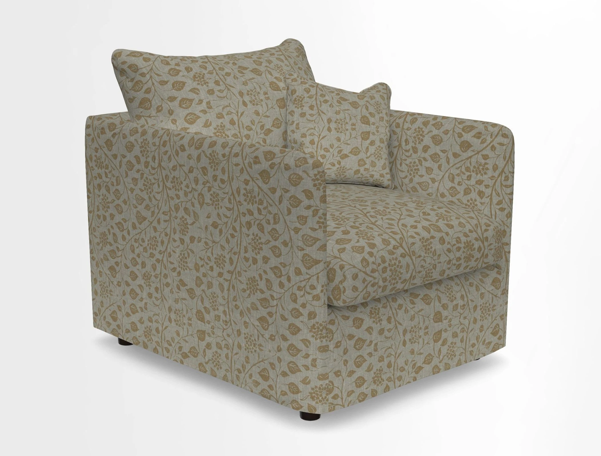 Madehurst Chair in Two Tone Plain Biscuit. Loose cover option available