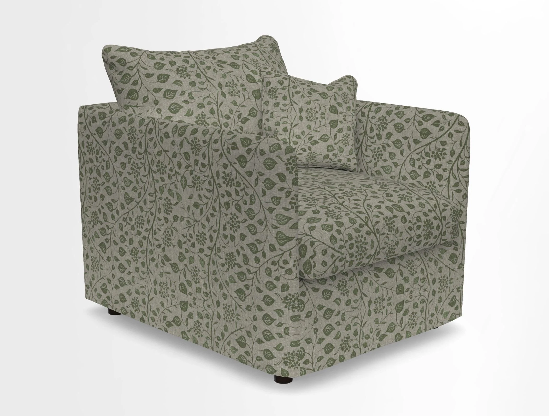 Madehurst Chair in Two Tone Plain Biscuit. Loose cover option available