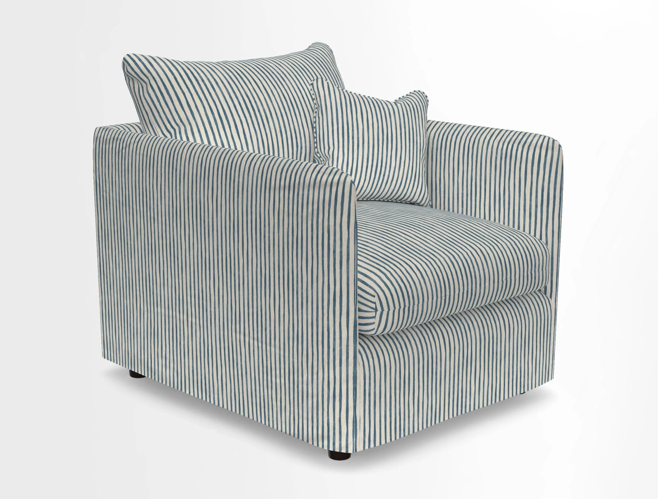 Madehurst Chair in Two Tone Plain Biscuit. Loose cover option available