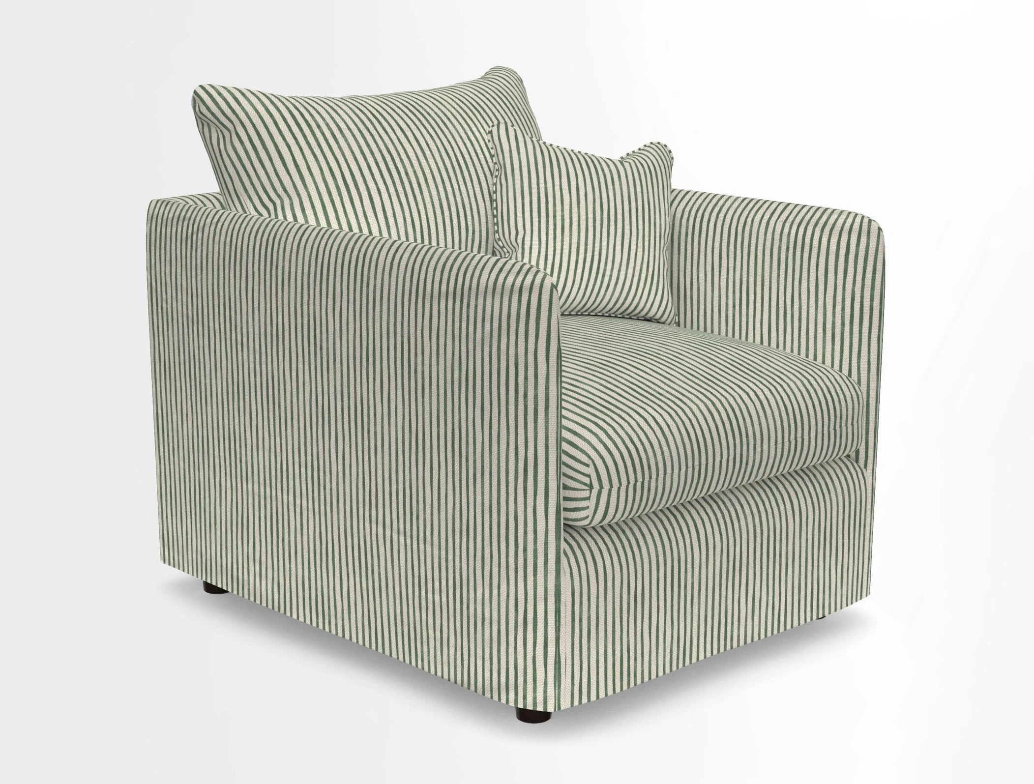 Madehurst Chair in Two Tone Plain Biscuit. Loose cover option available