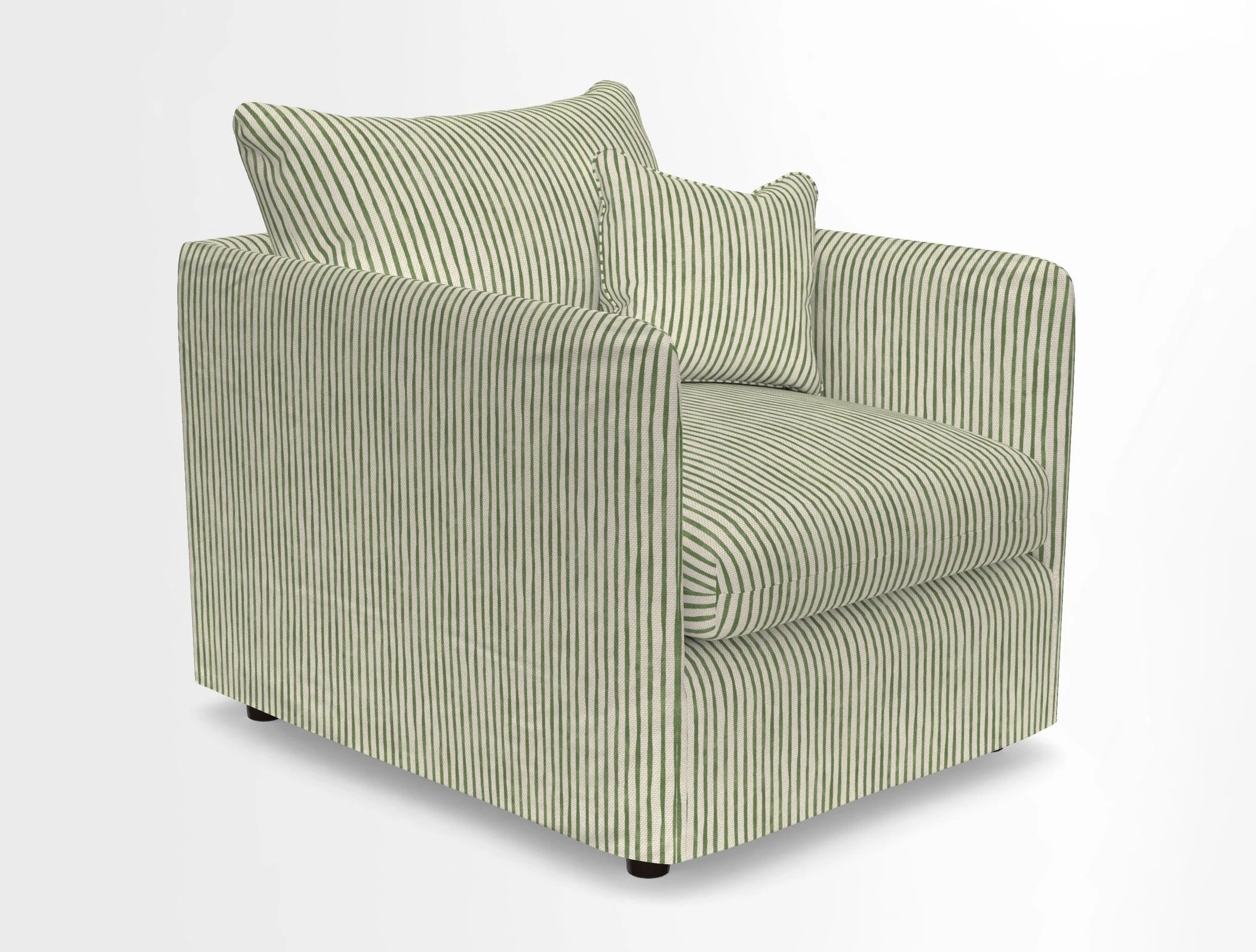 Madehurst Chair in Two Tone Plain Biscuit. Loose cover option available