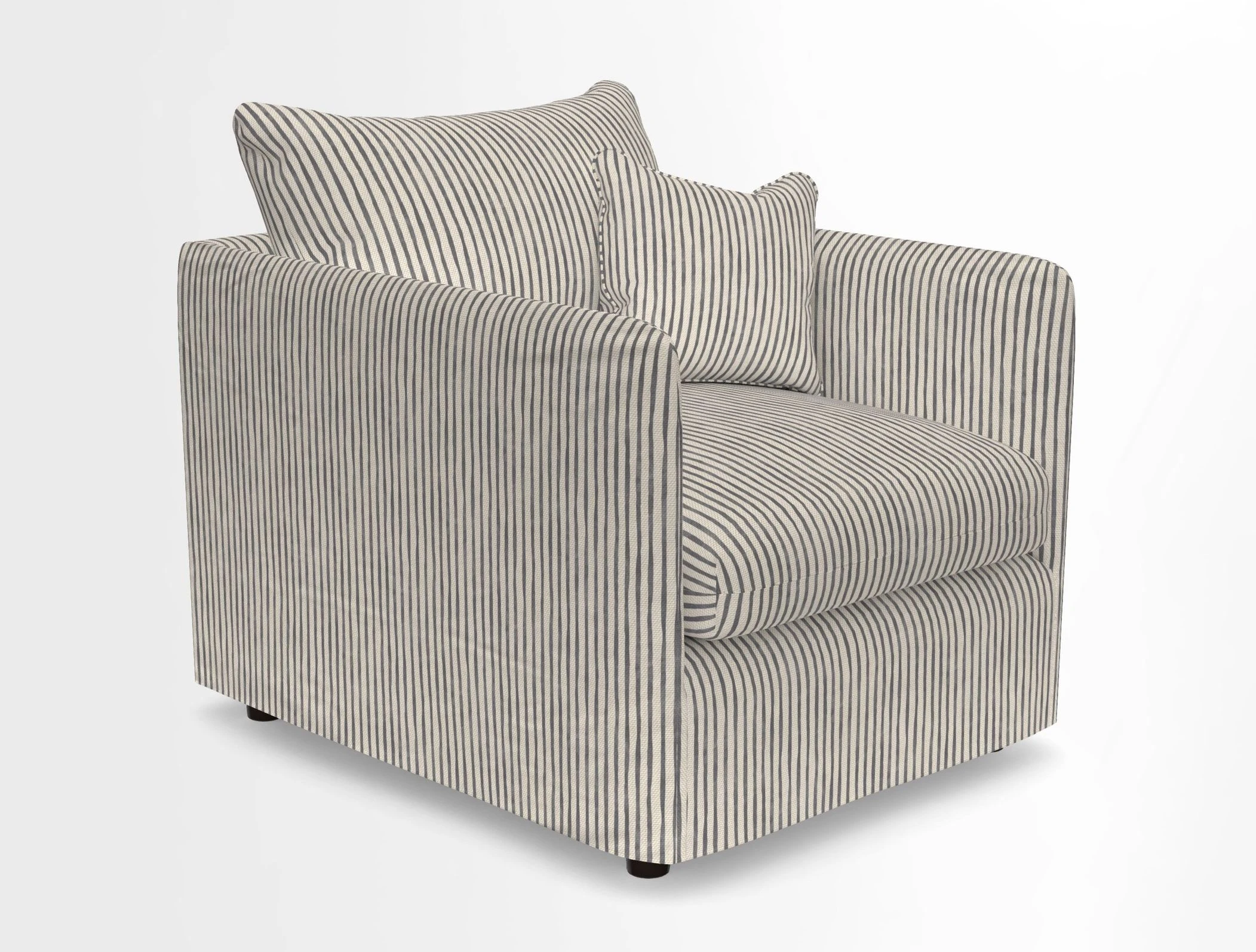 Madehurst Chair in Two Tone Plain Biscuit. Loose cover option available