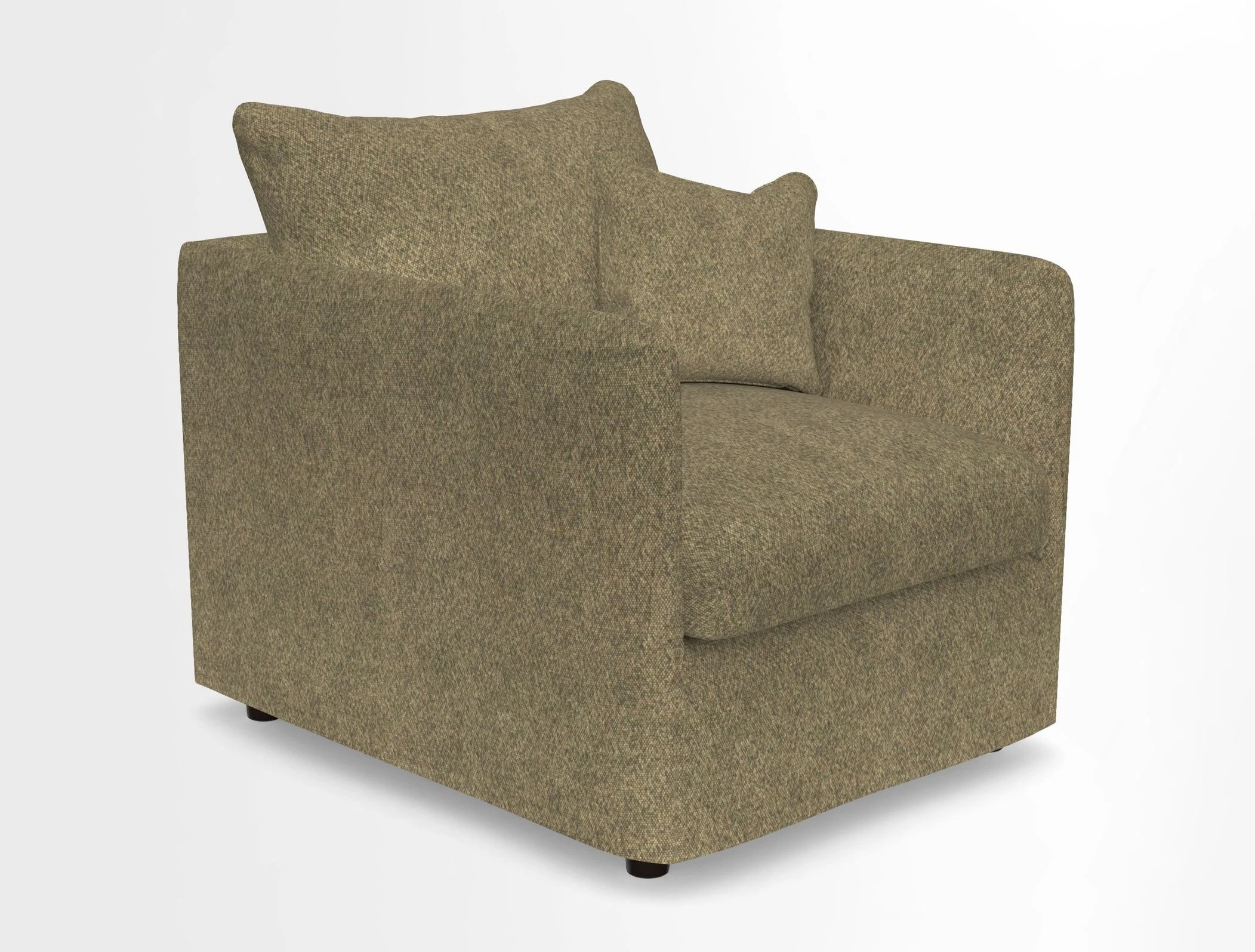 Madehurst Chair in Two Tone Plain Biscuit. Loose cover option available