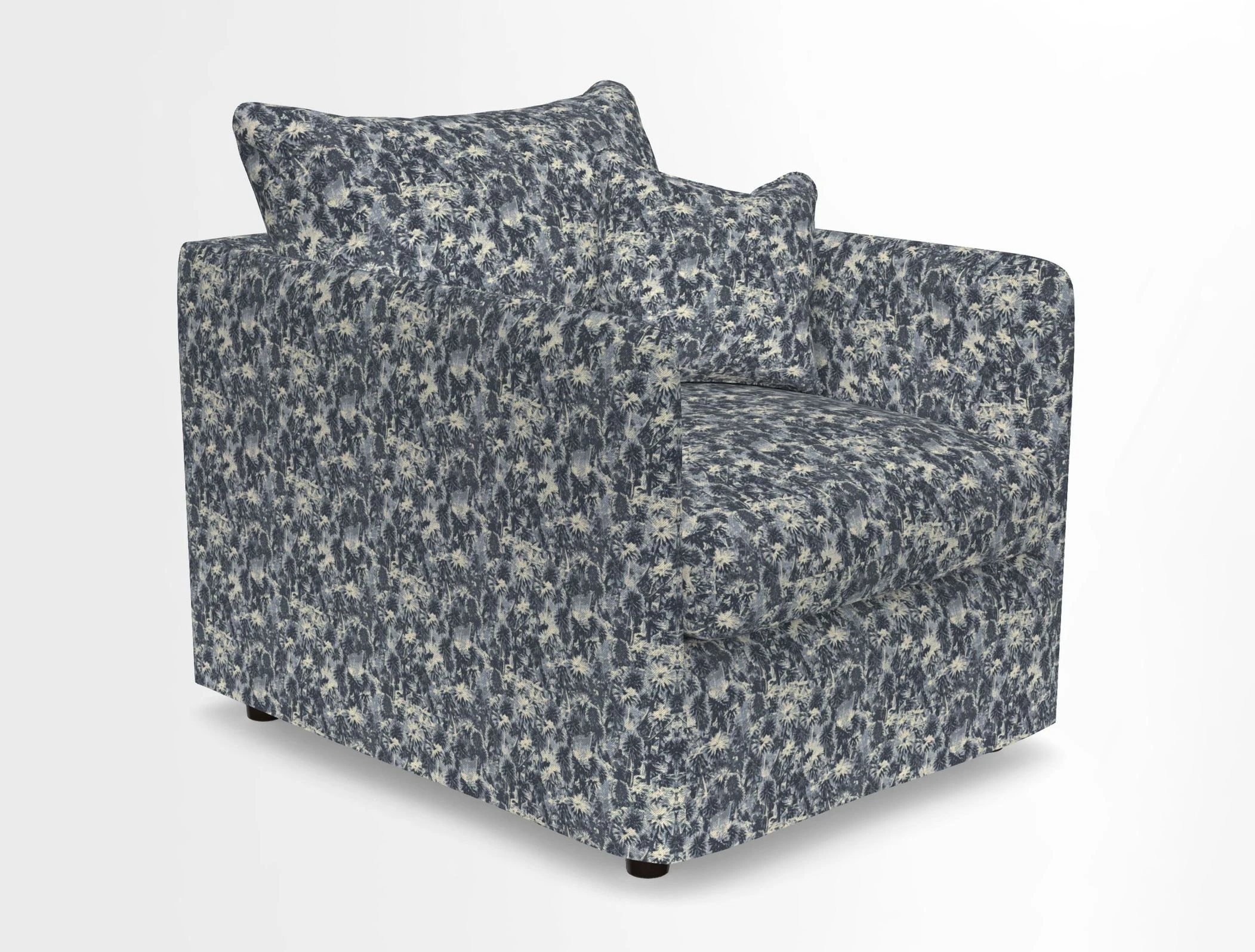 Madehurst Chair in Two Tone Plain Biscuit. Loose cover option available