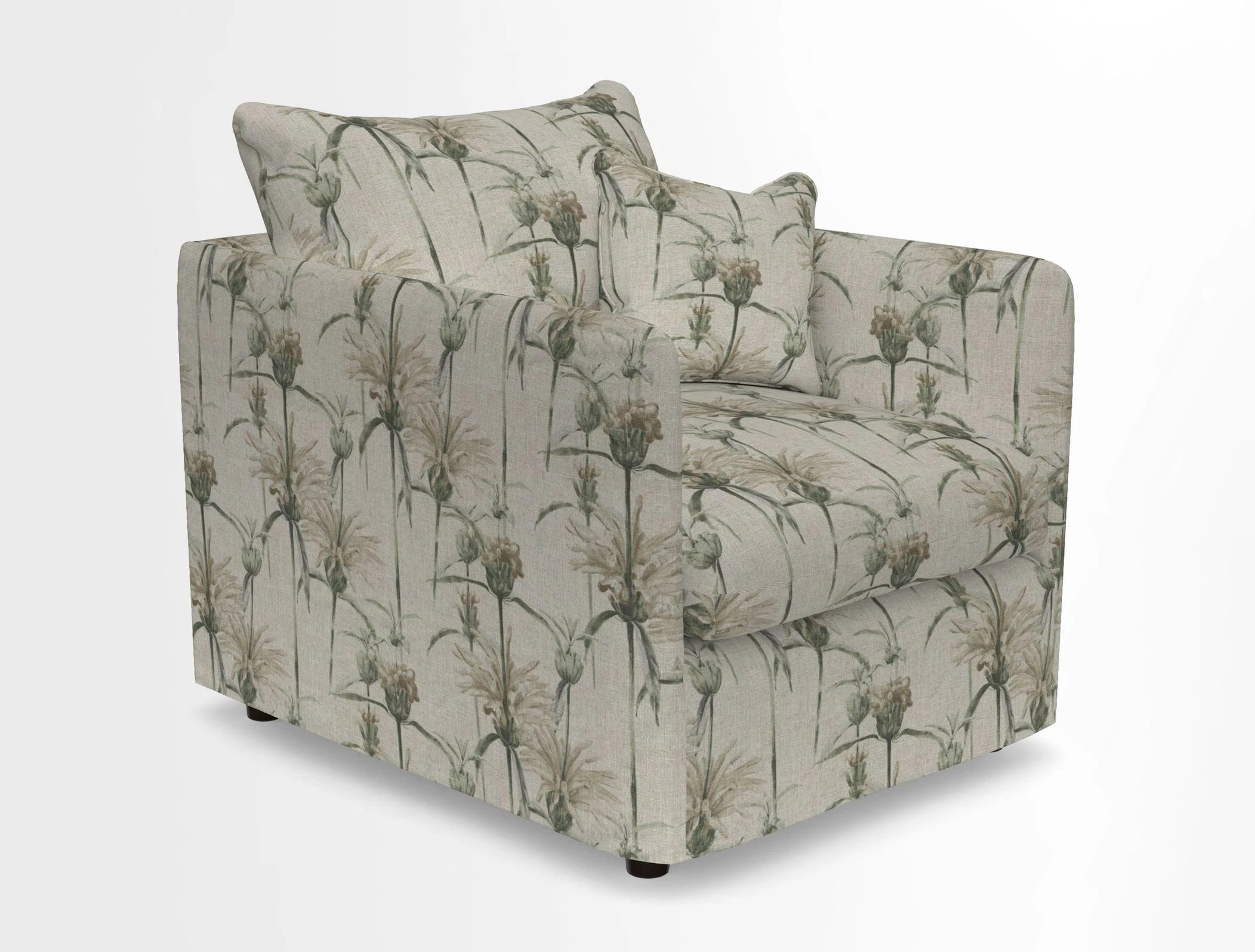 Madehurst Chair in Two Tone Plain Biscuit. Loose cover option available
