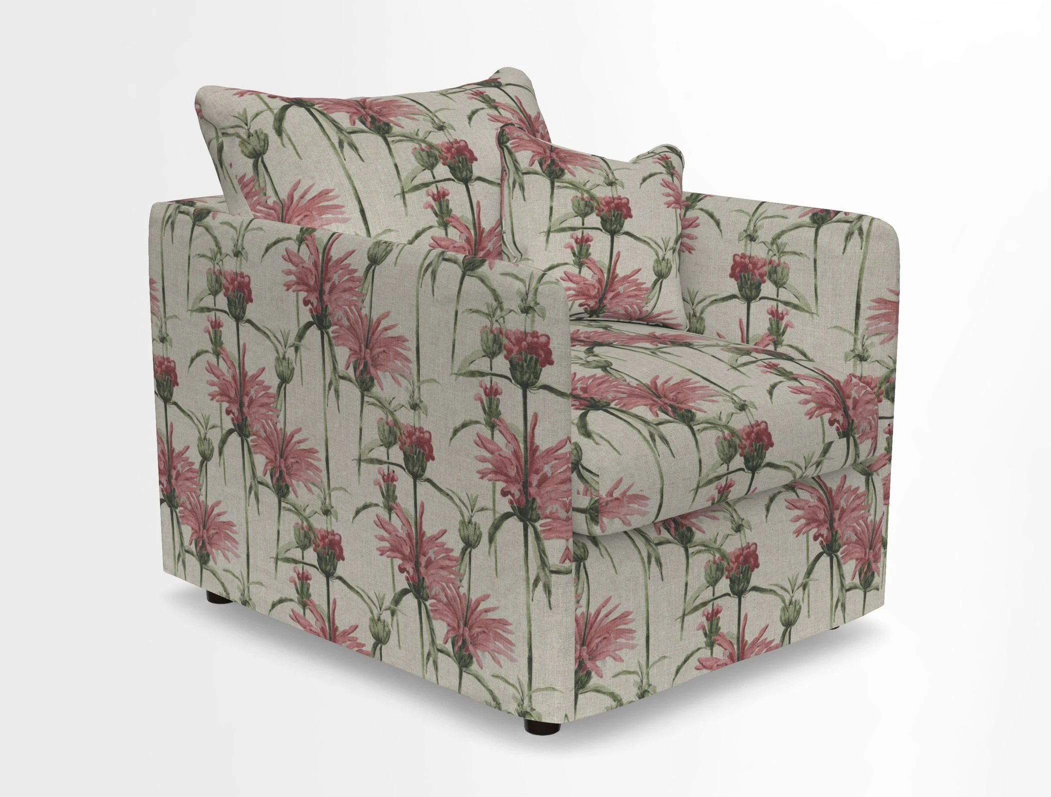 Madehurst Chair in Two Tone Plain Biscuit. Loose cover option available