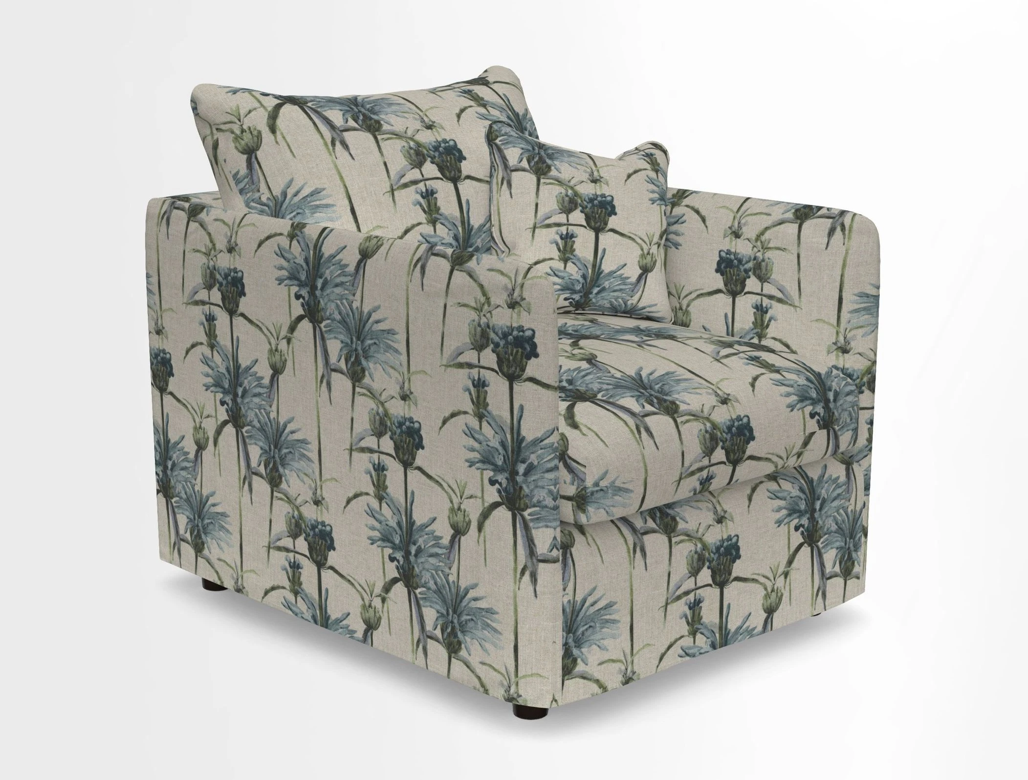 Madehurst Chair in Two Tone Plain Biscuit. Loose cover option available