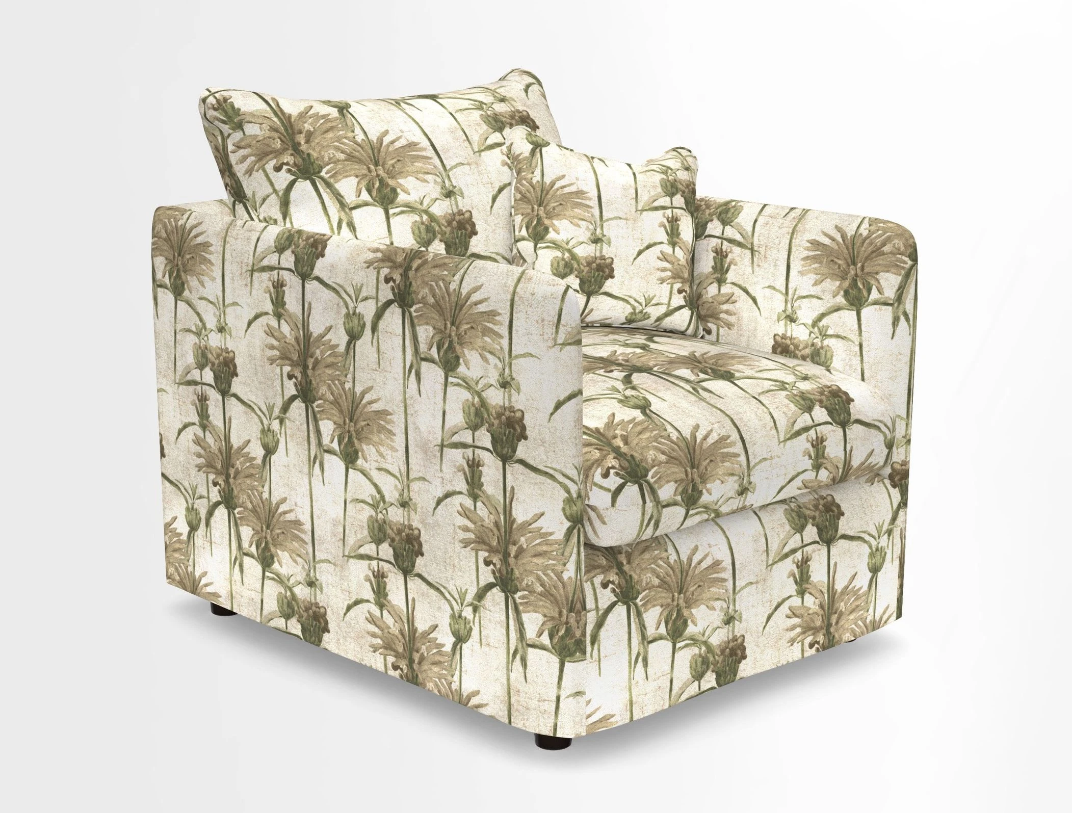 Madehurst Chair in Two Tone Plain Biscuit. Loose cover option available